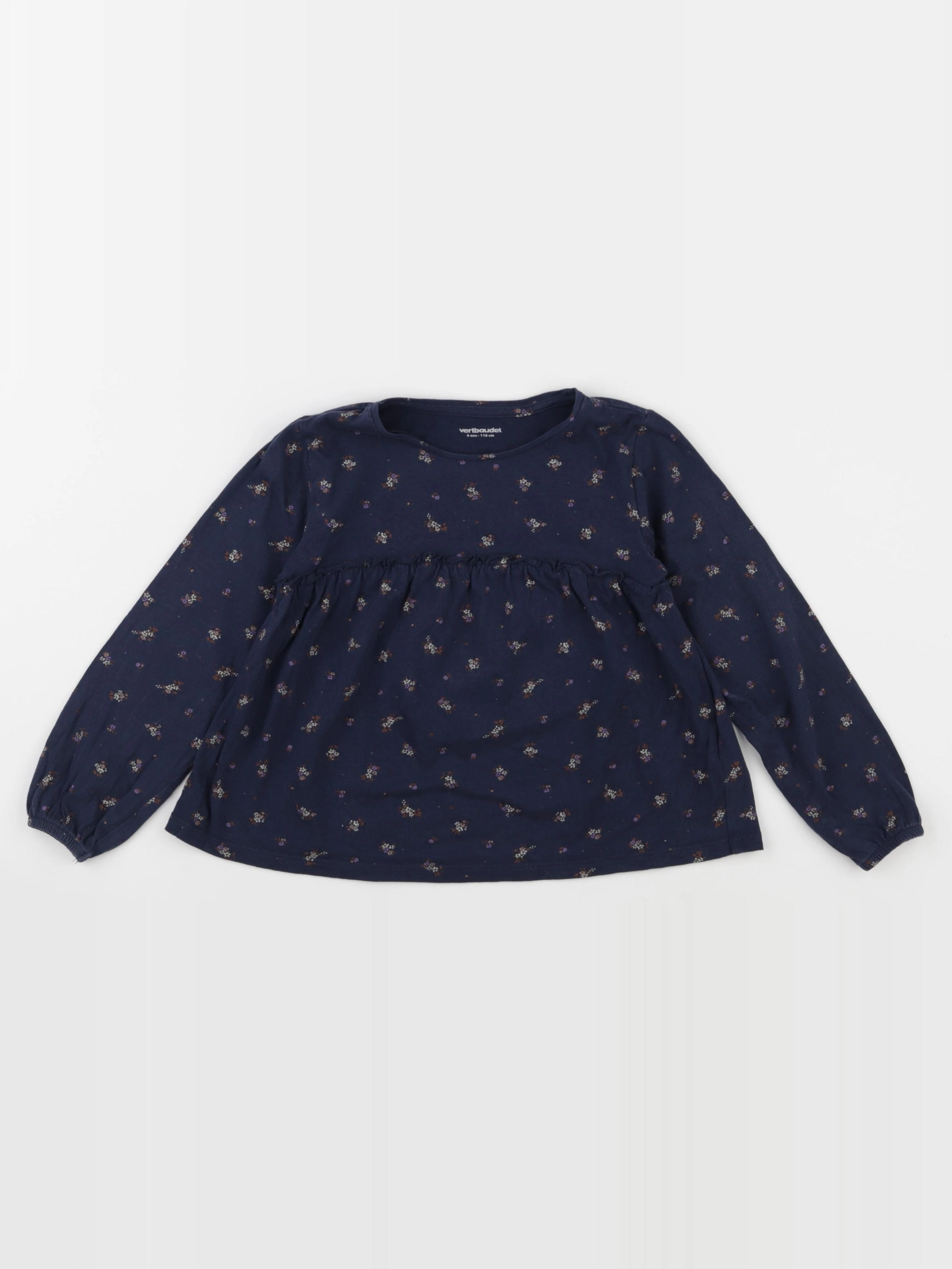 Vertbaudet - tee-shirt bleu - 6 ans