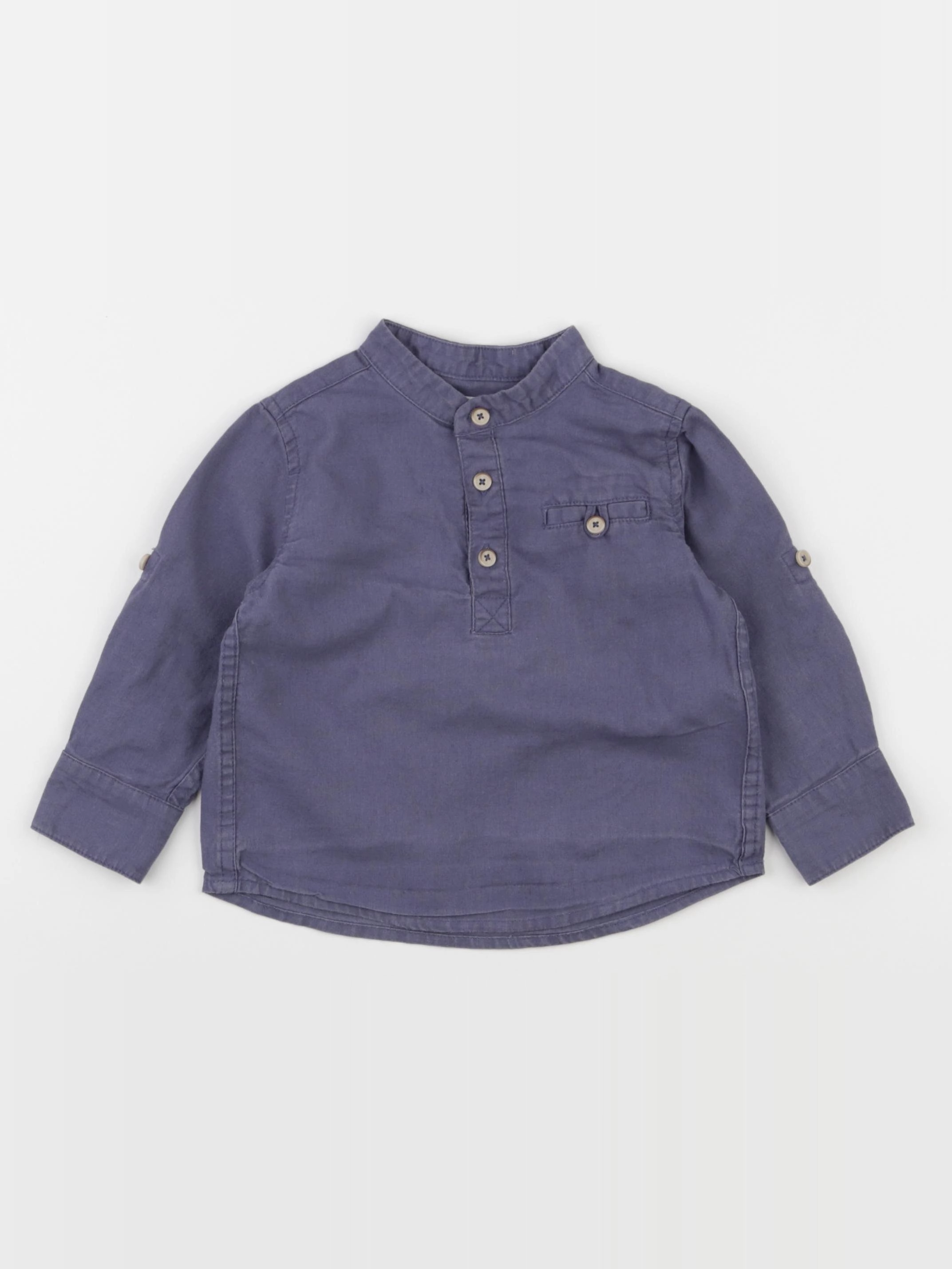 Vertbaudet - chemise bleu - 2 ans