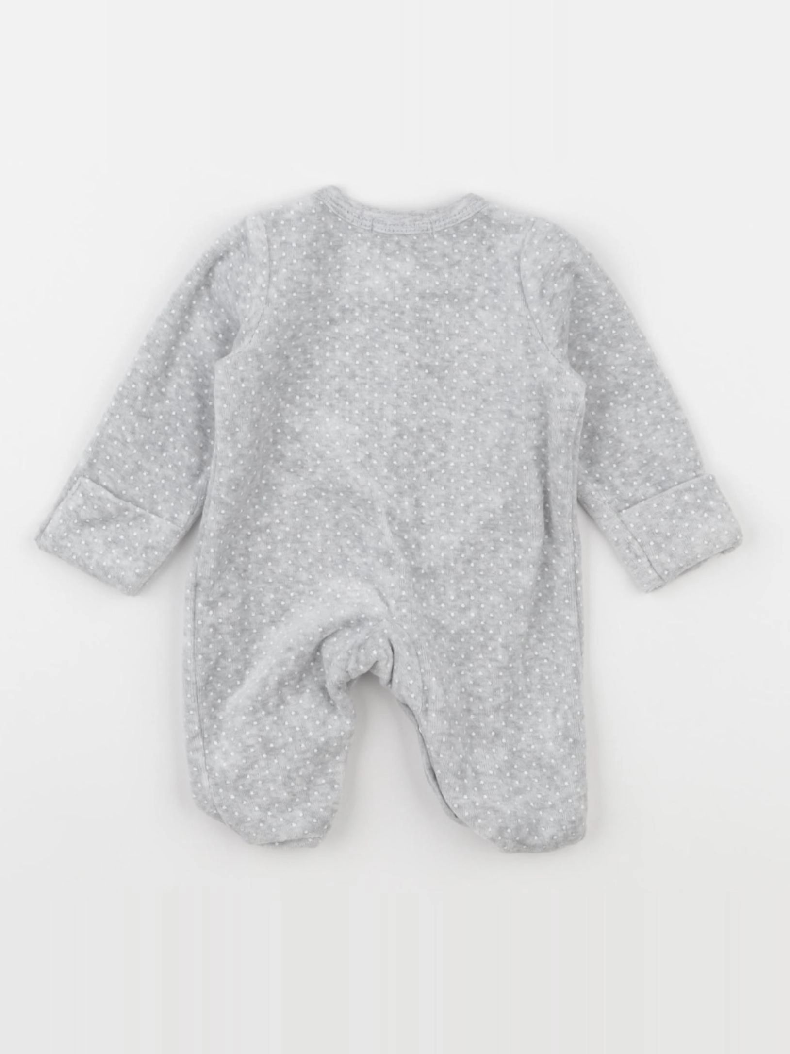 Boutchou - pyjama velours gris - Prématuré