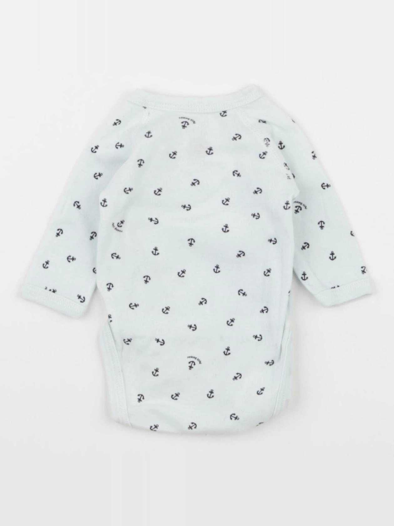 Petit Bateau - body blanc - 0 mois
