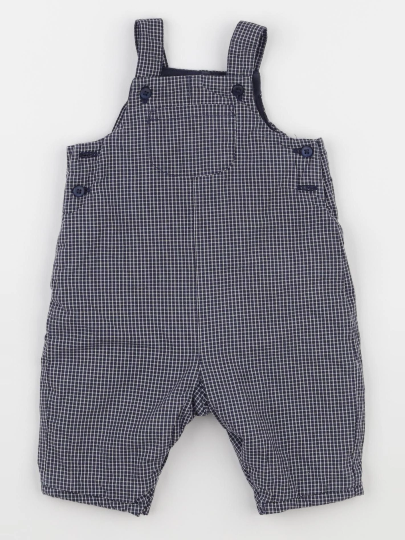 Boutchou - salopette doublé bleu - 1 mois