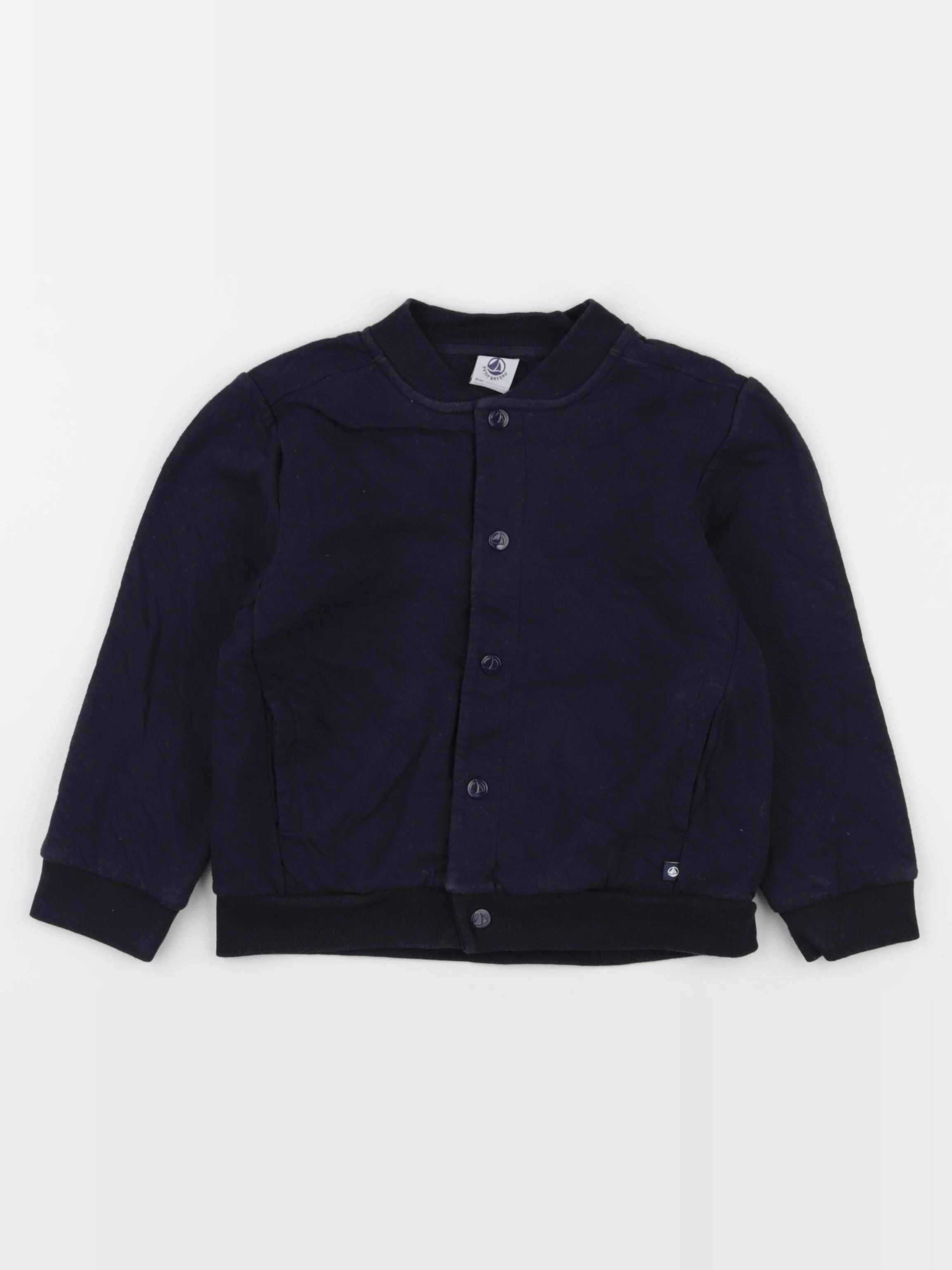 Petit Bateau - sweat bleu - 5 ans
