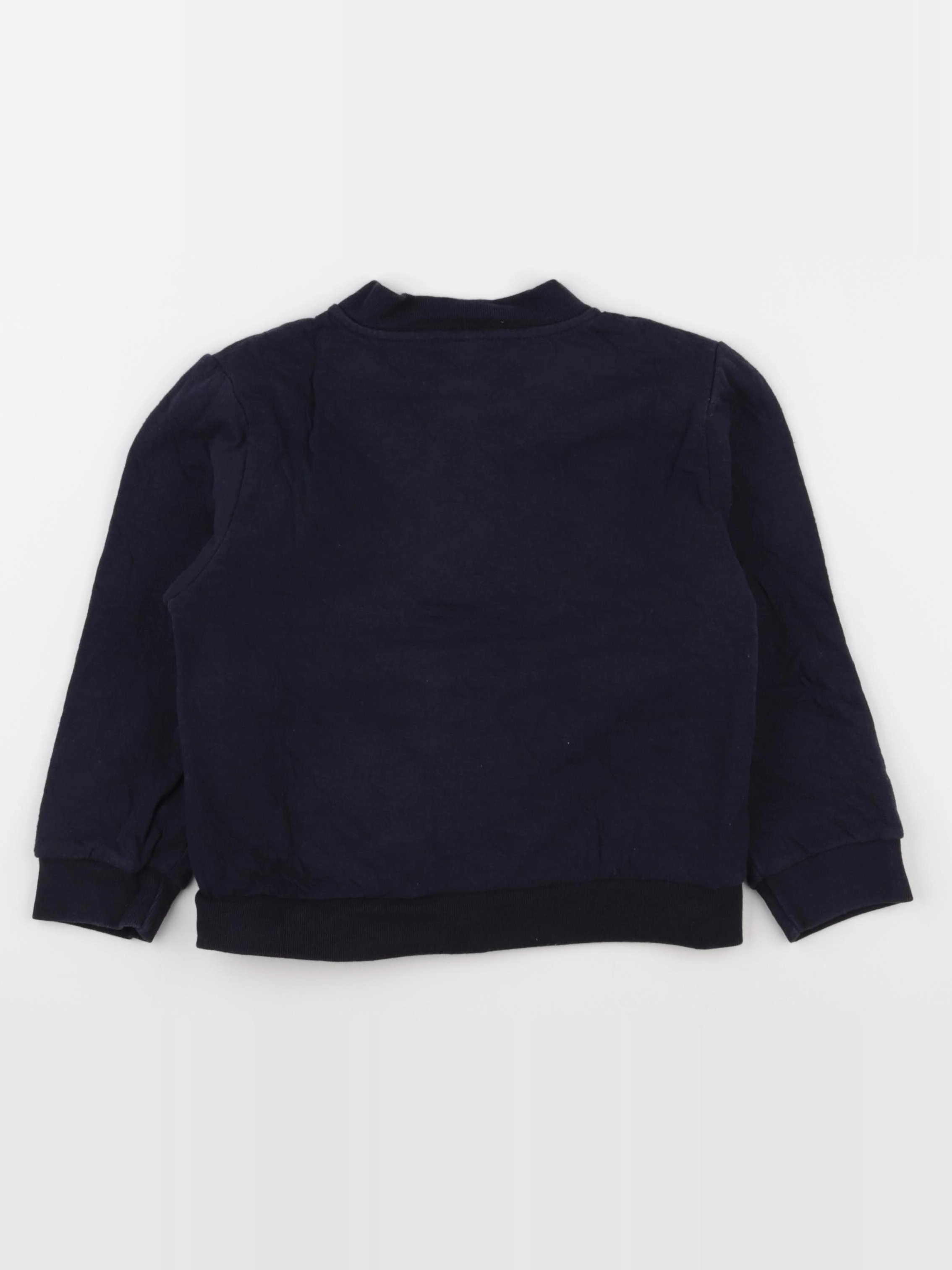 Petit Bateau - sweat bleu - 5 ans