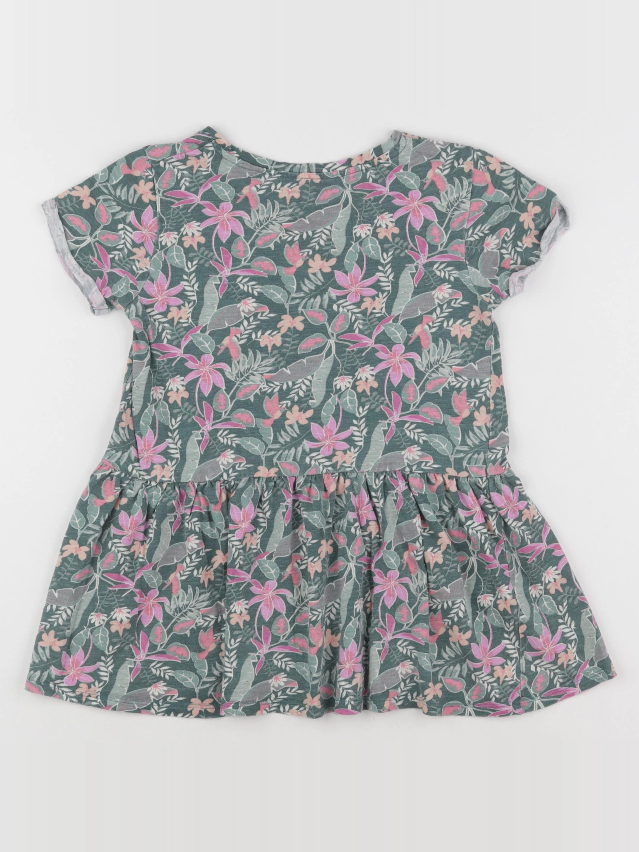 Vertbaudet - robe vert - 5 ans