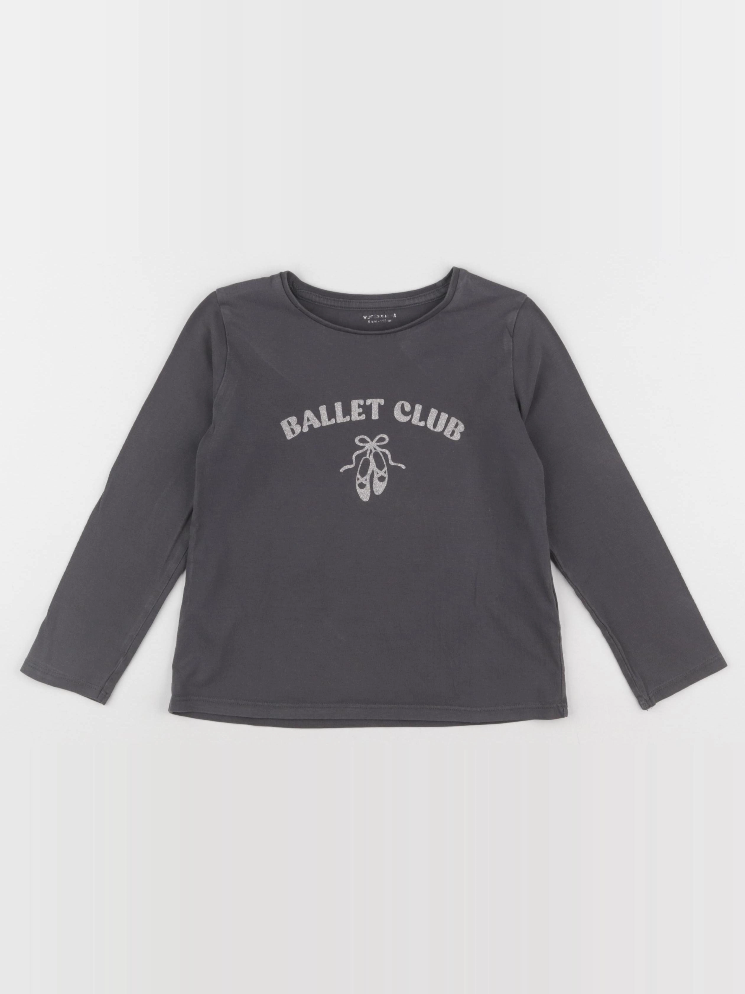 Vertbaudet - tee-shirt gris - 5 ans