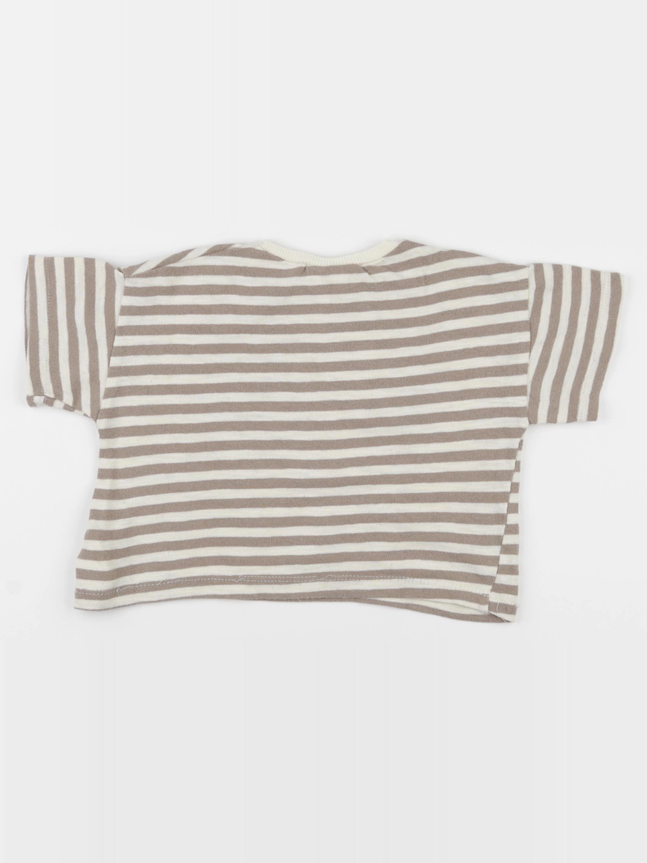 Zara - tee-shirt beige - 4 ans