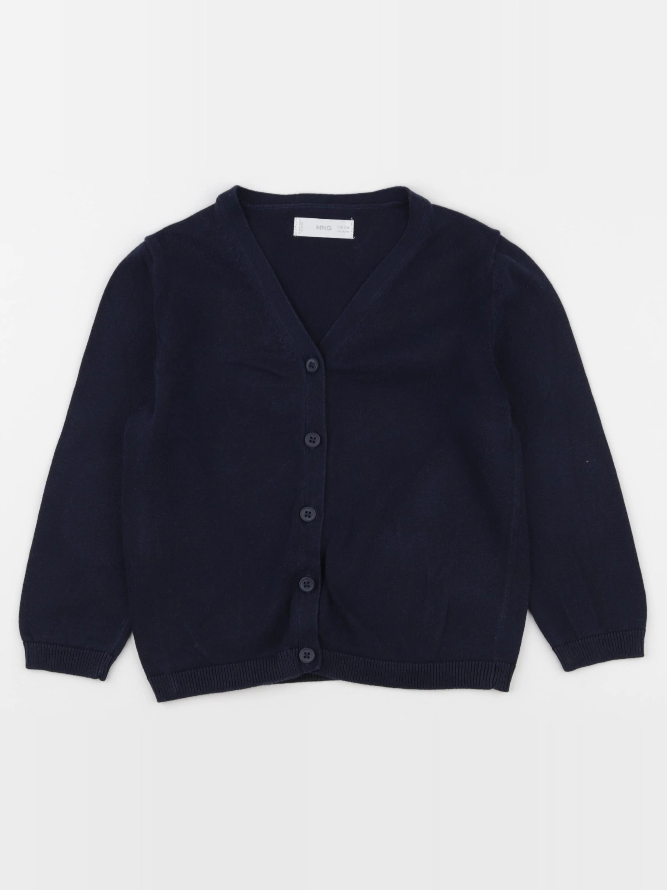 Mango - gilet bleu - 5/6 ans