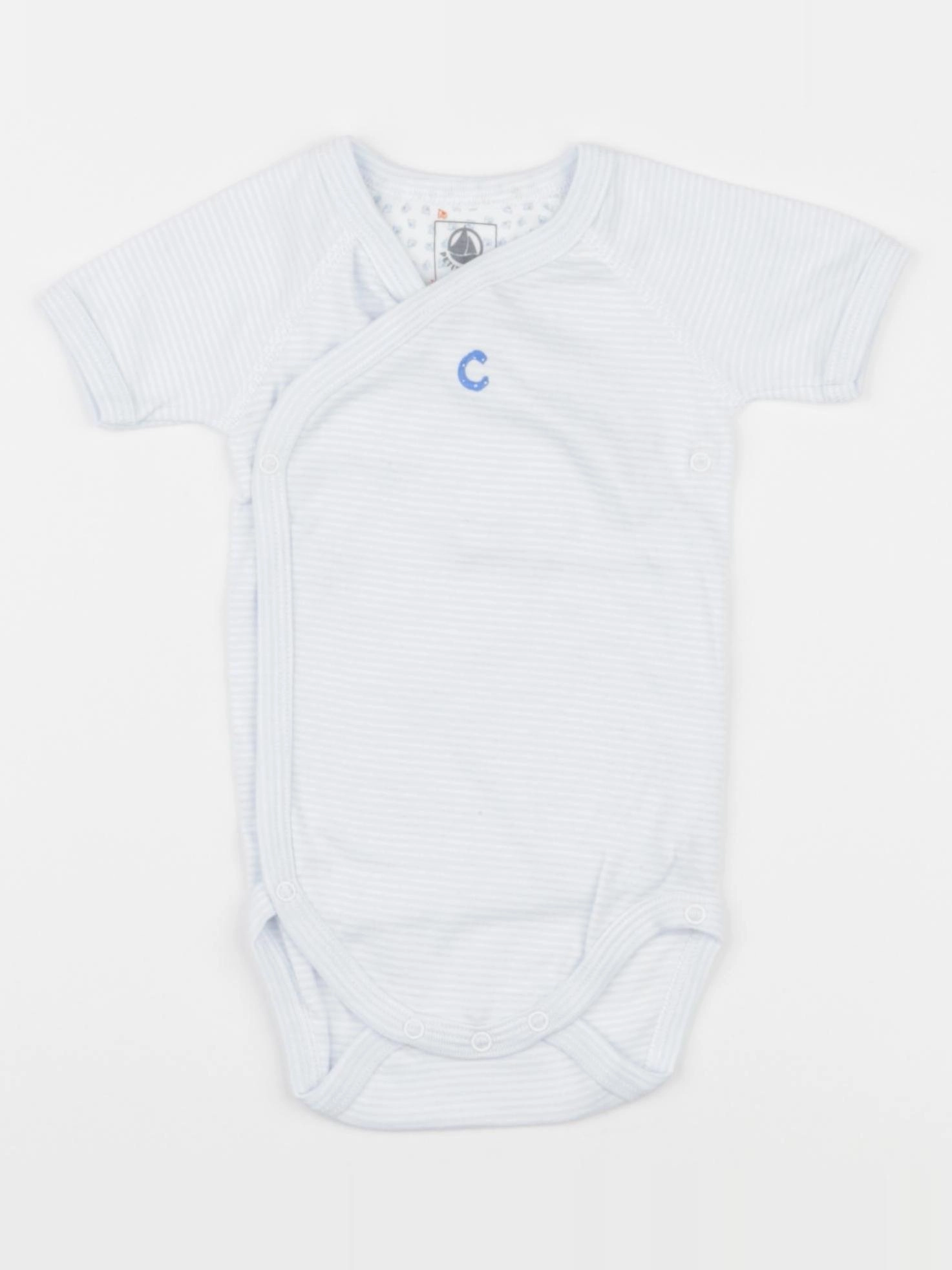 Petit Bateau - body bleu - 6 mois