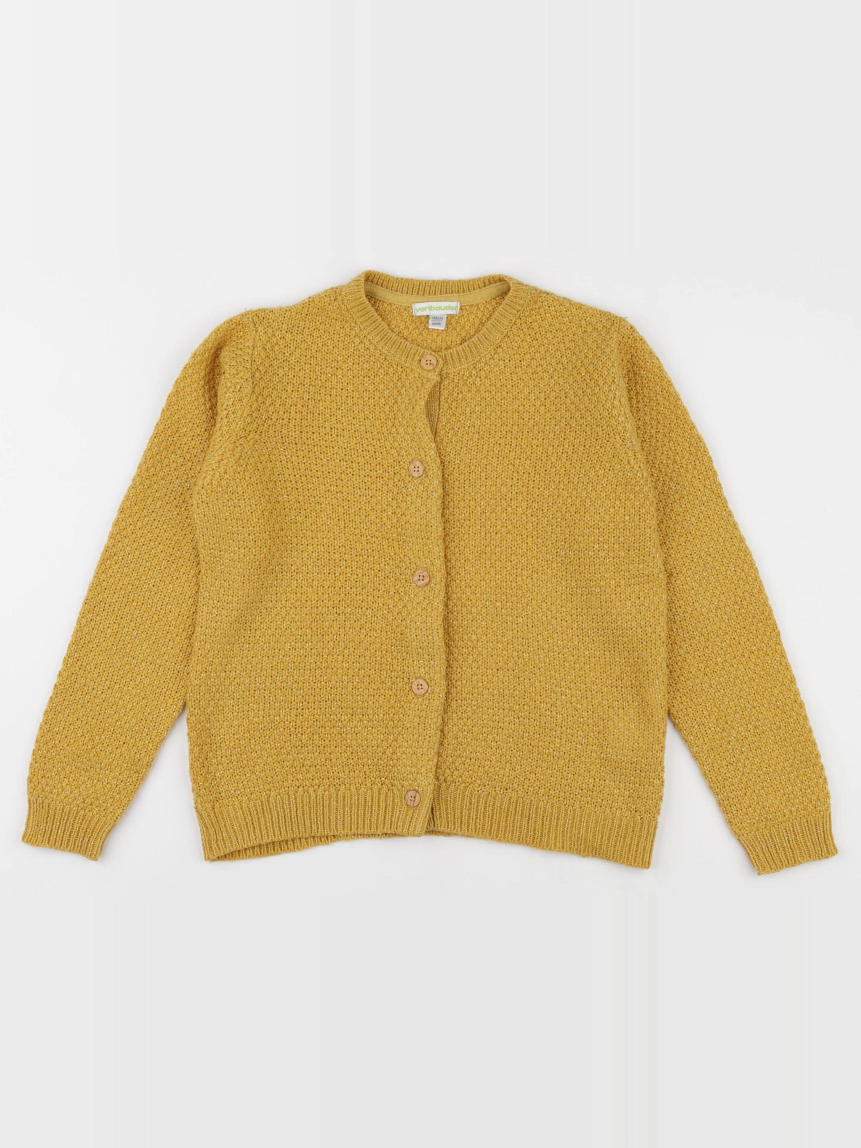 Vertbaudet - gilet jaune - 8 ans