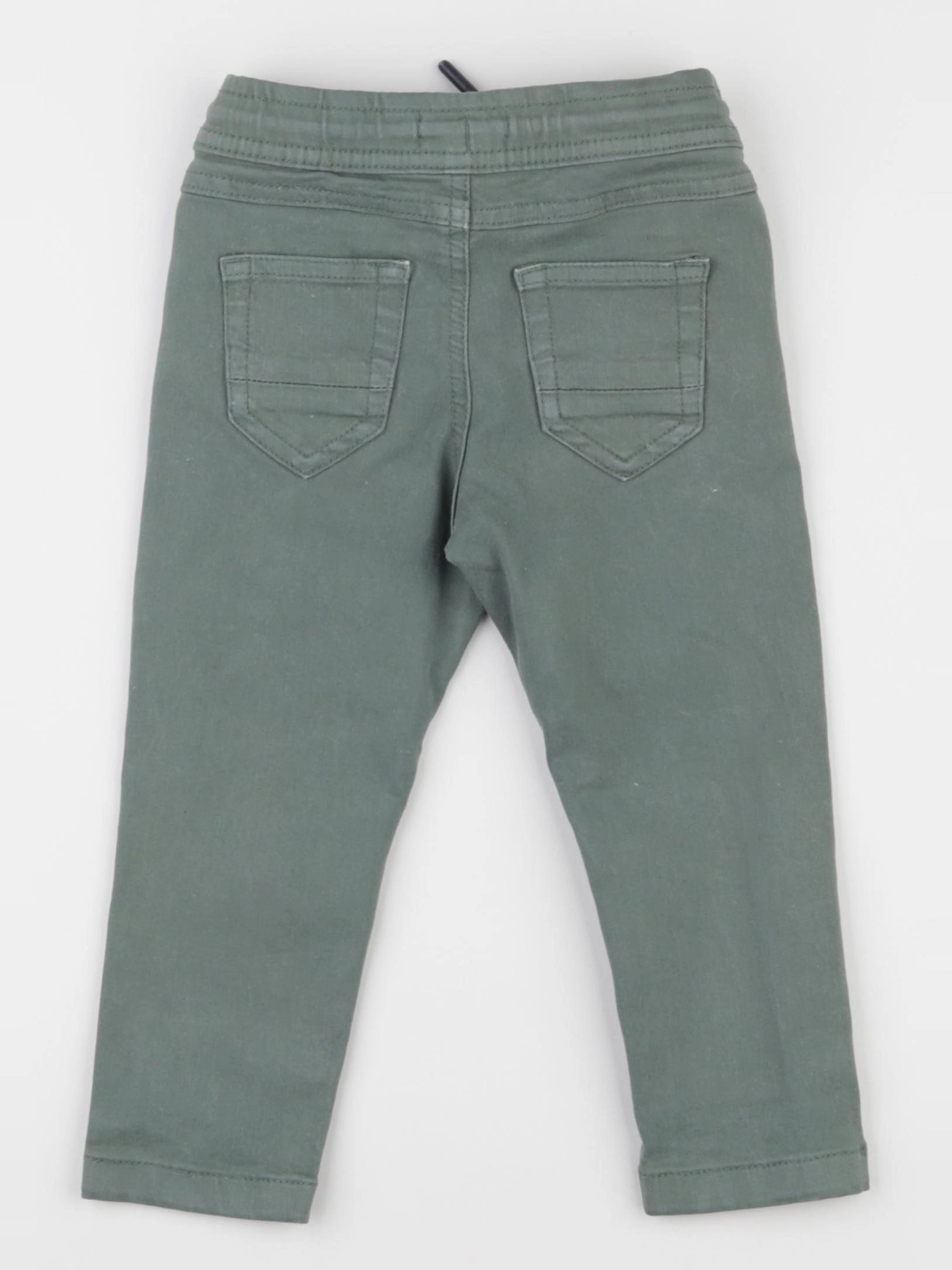 Vertbaudet - pantalon vert - 2 ans
