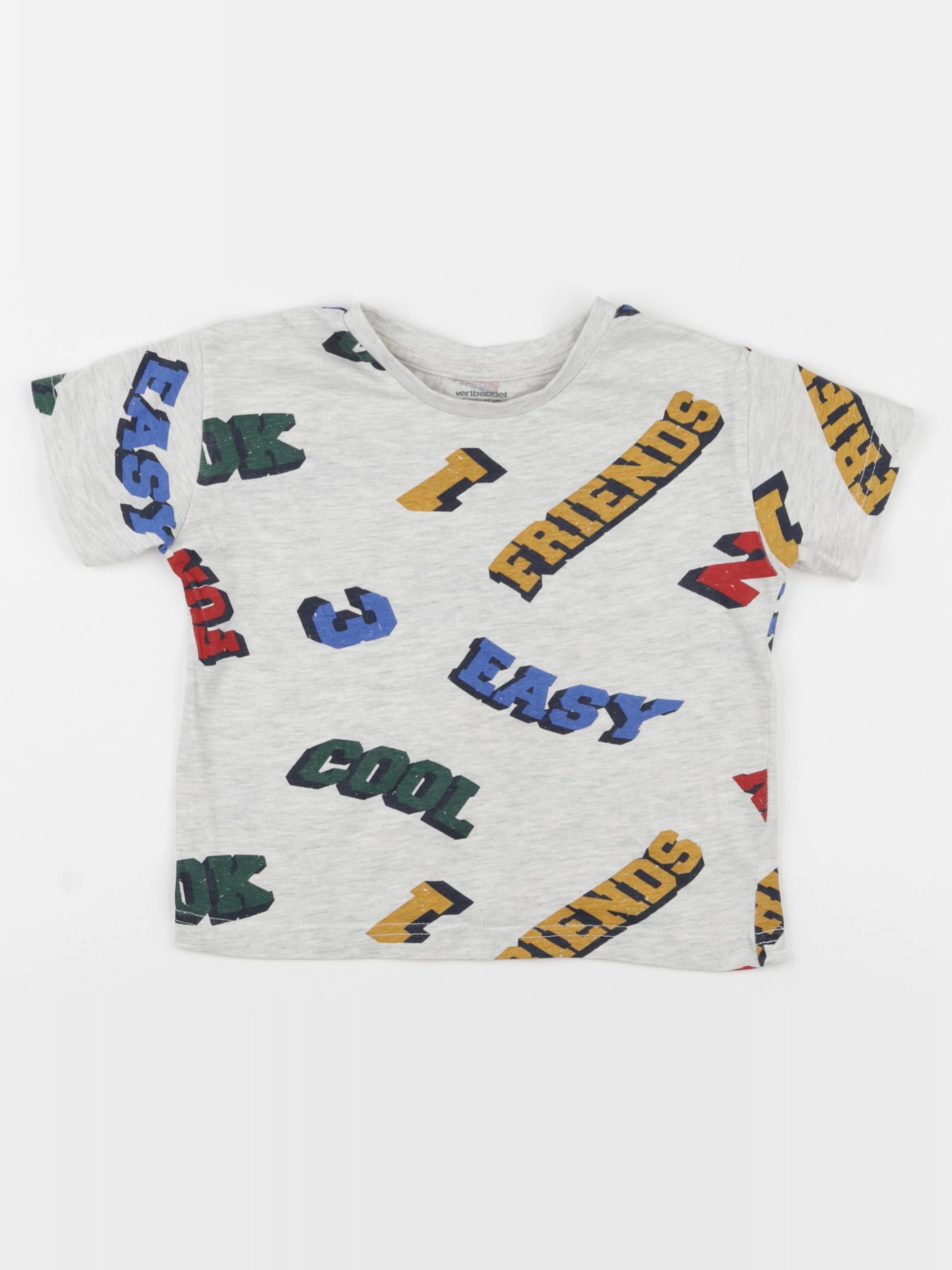 Vertbaudet - tee-shirt gris - 3 ans