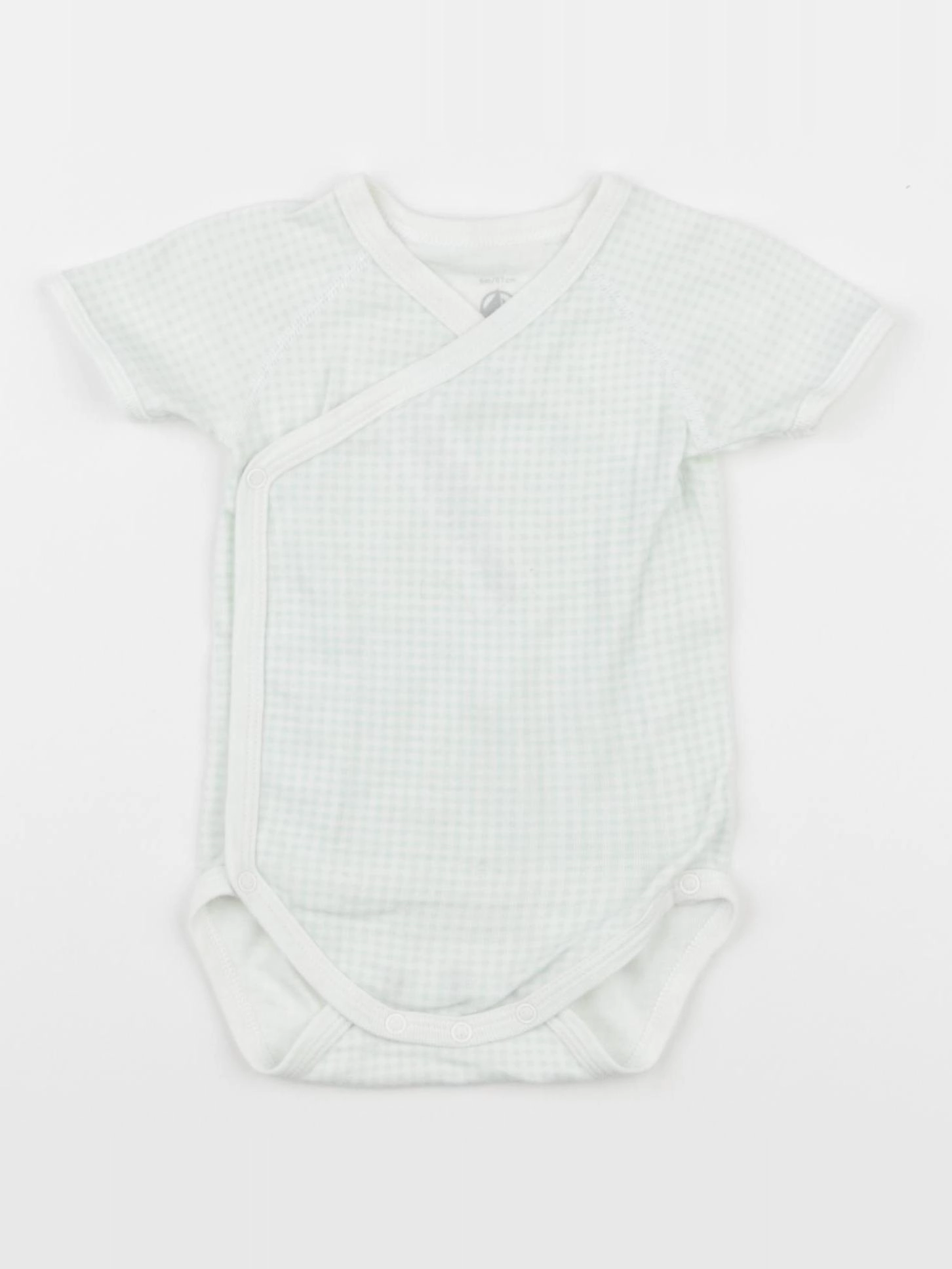 Petit Bateau - body vert - 6 mois