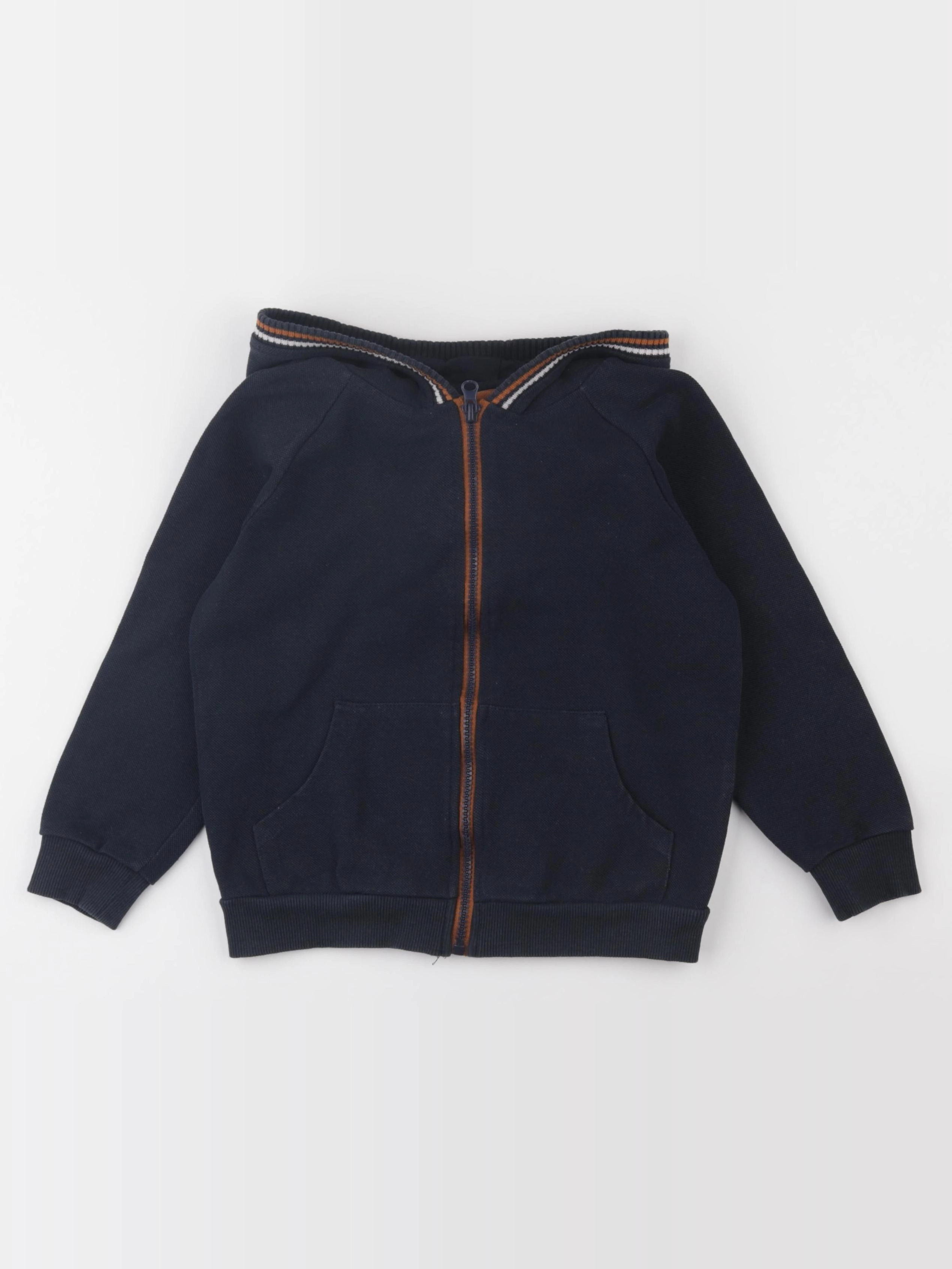 Eden & Victor - sweat bleu - 8 ans