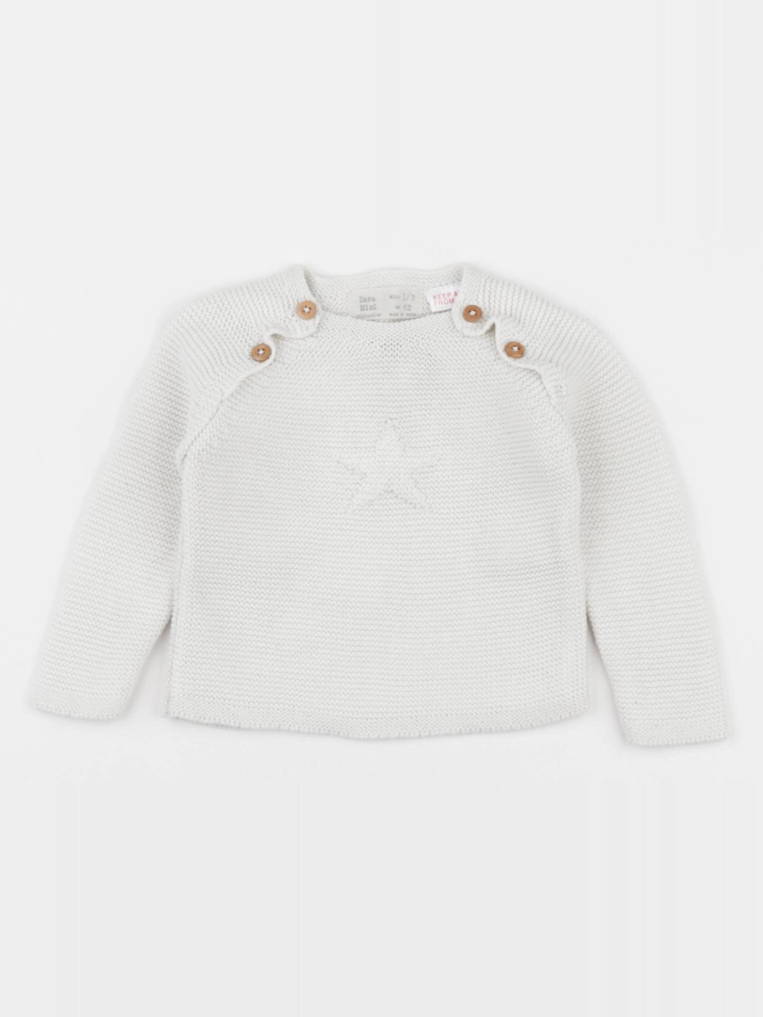 Zara - pull beige - 1/3 mois