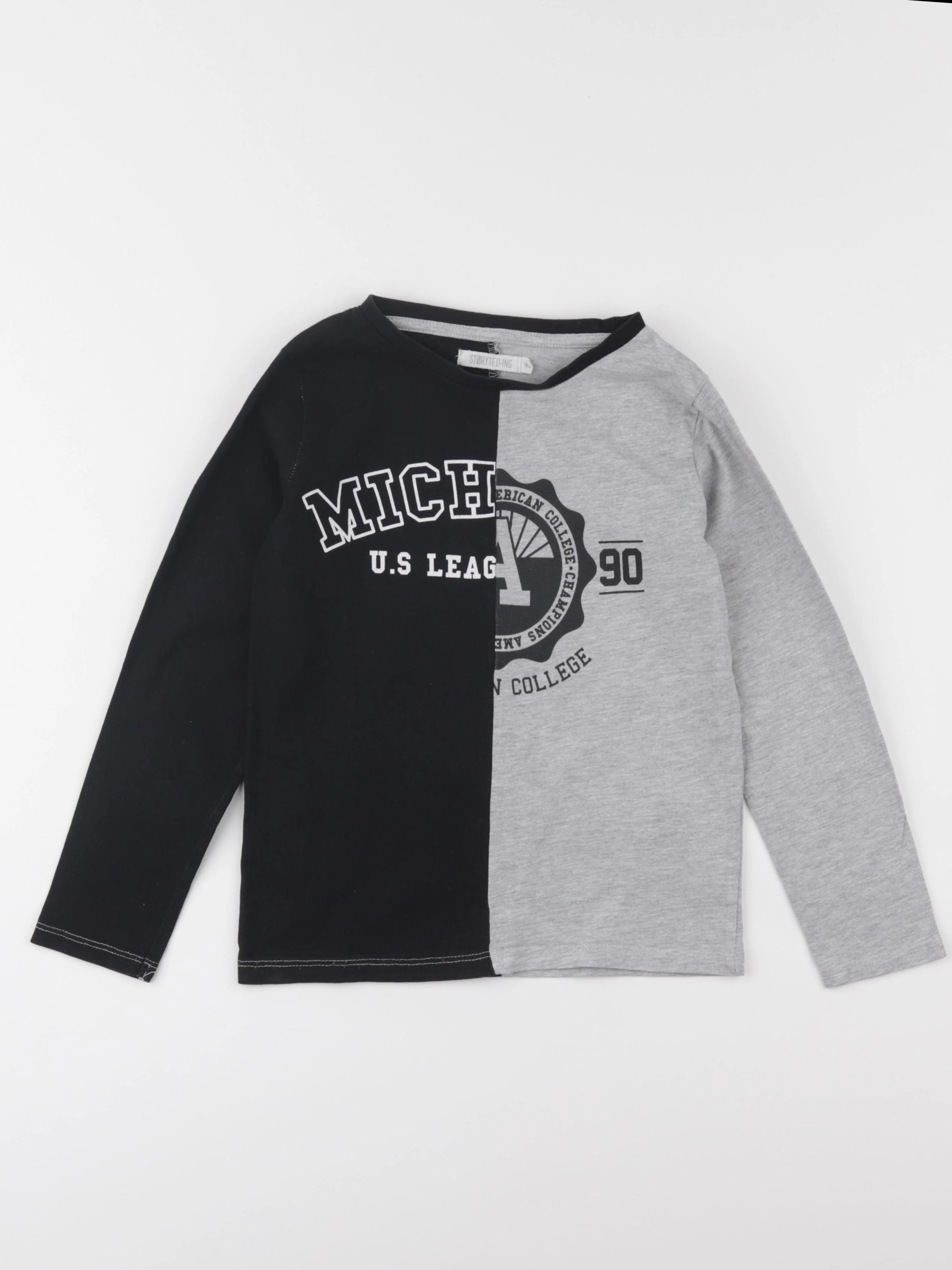 Storytelling - tee-shirt gris, noir - 8 ans