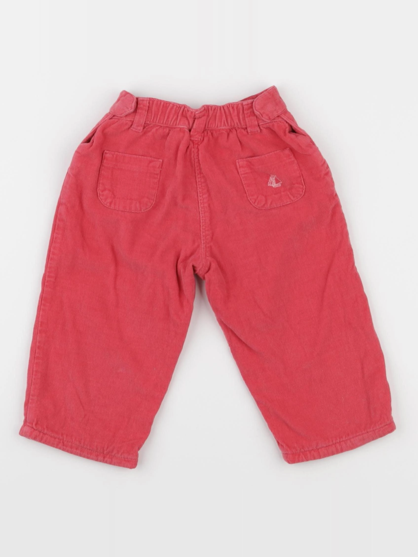 Petit Bateau - pantalon doublé rose - 12 mois