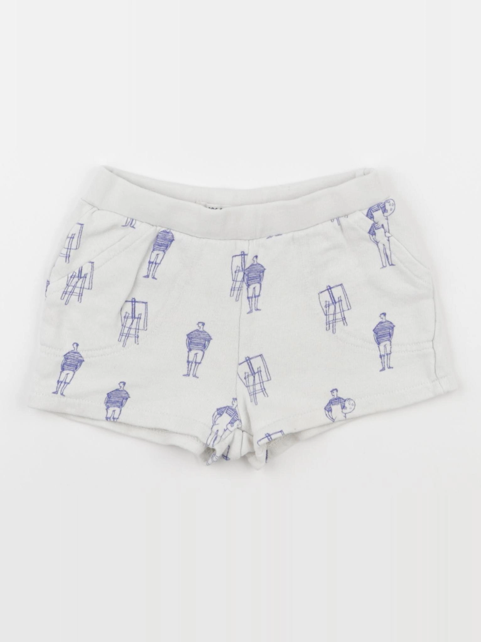 Bobo Choses - short bleu - 12/18 mois