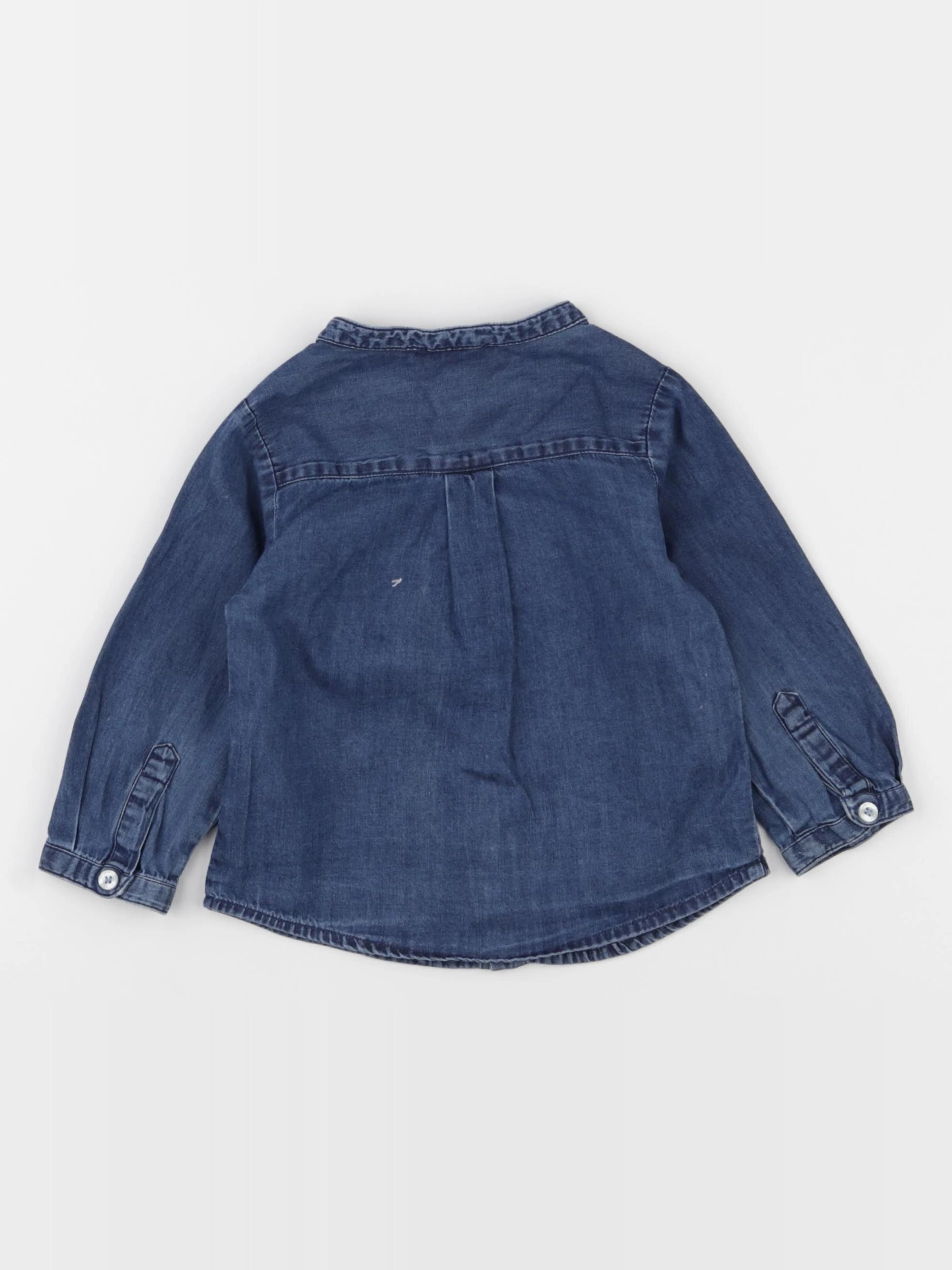 Jacadi - chemise bleu - 12 mois