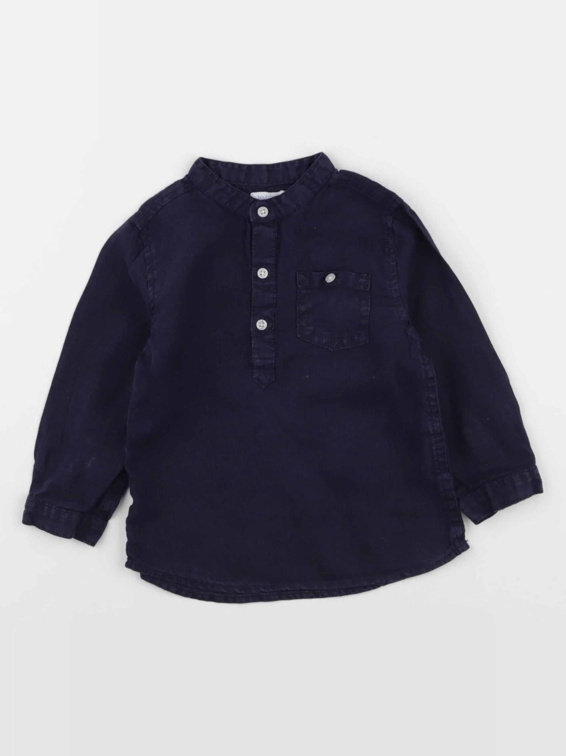 Boutchou - chemise bleu - 18 mois