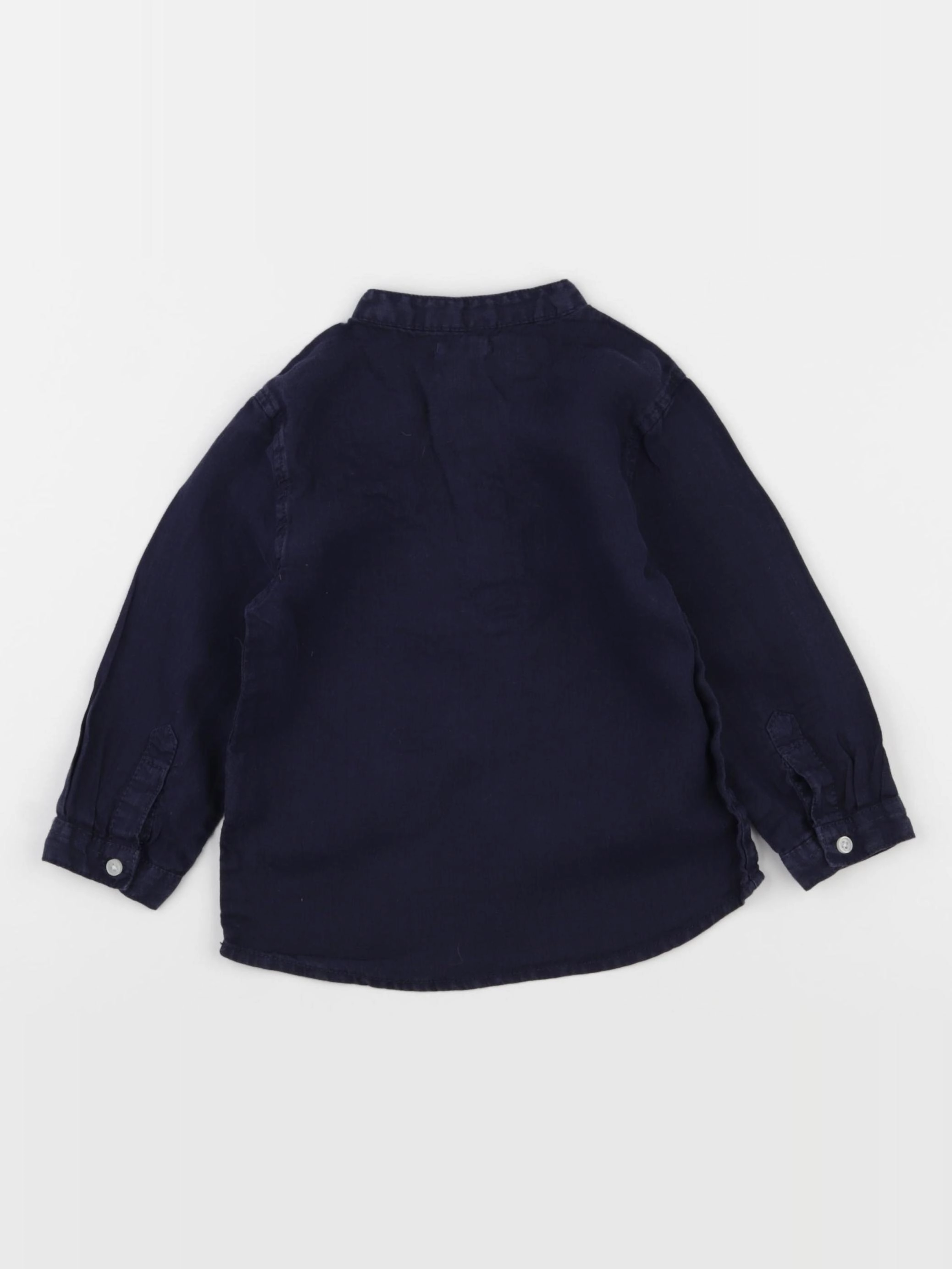 Boutchou - chemise bleu - 18 mois