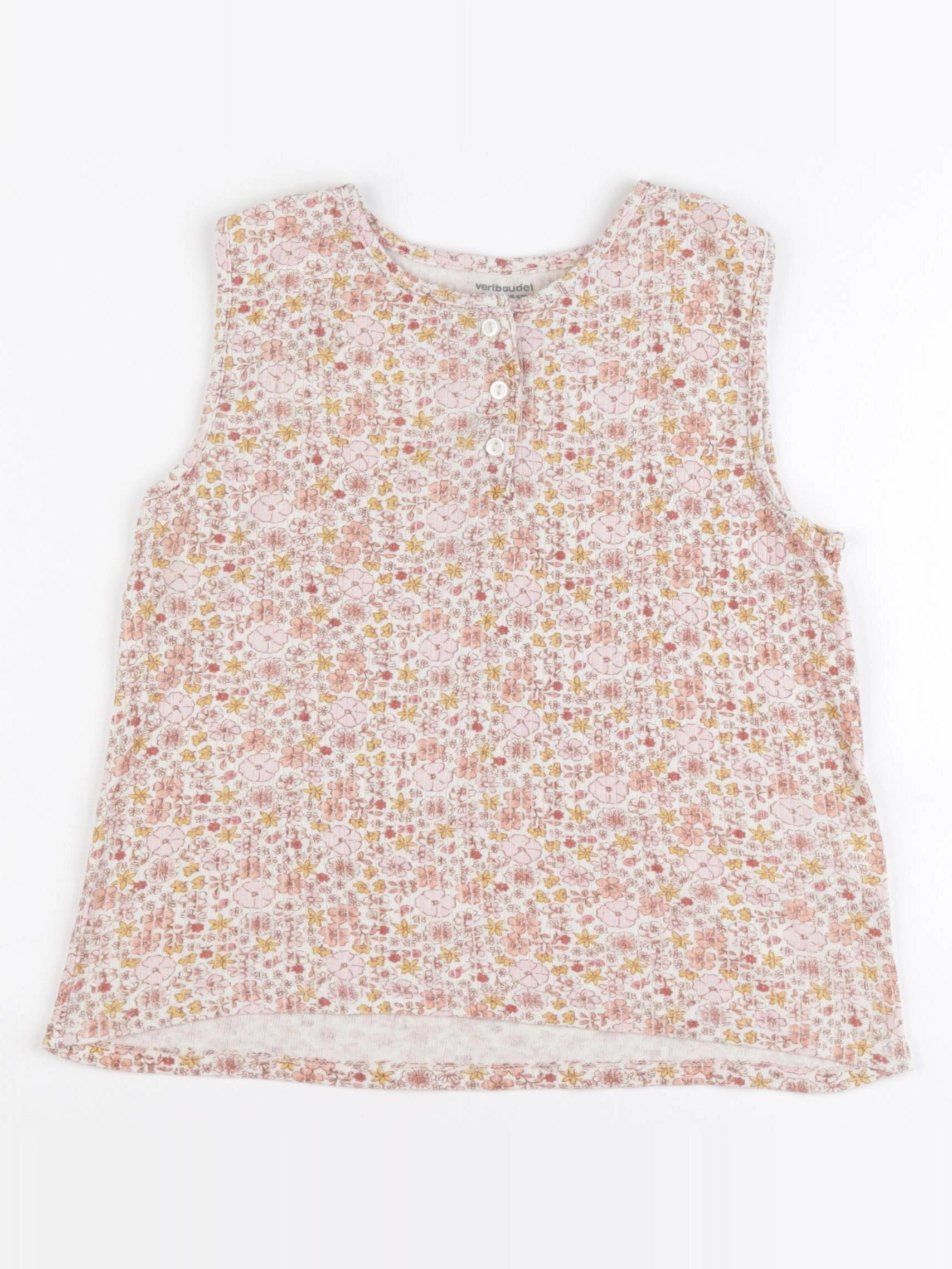 Vertbaudet - débardeur beige - 8 ans