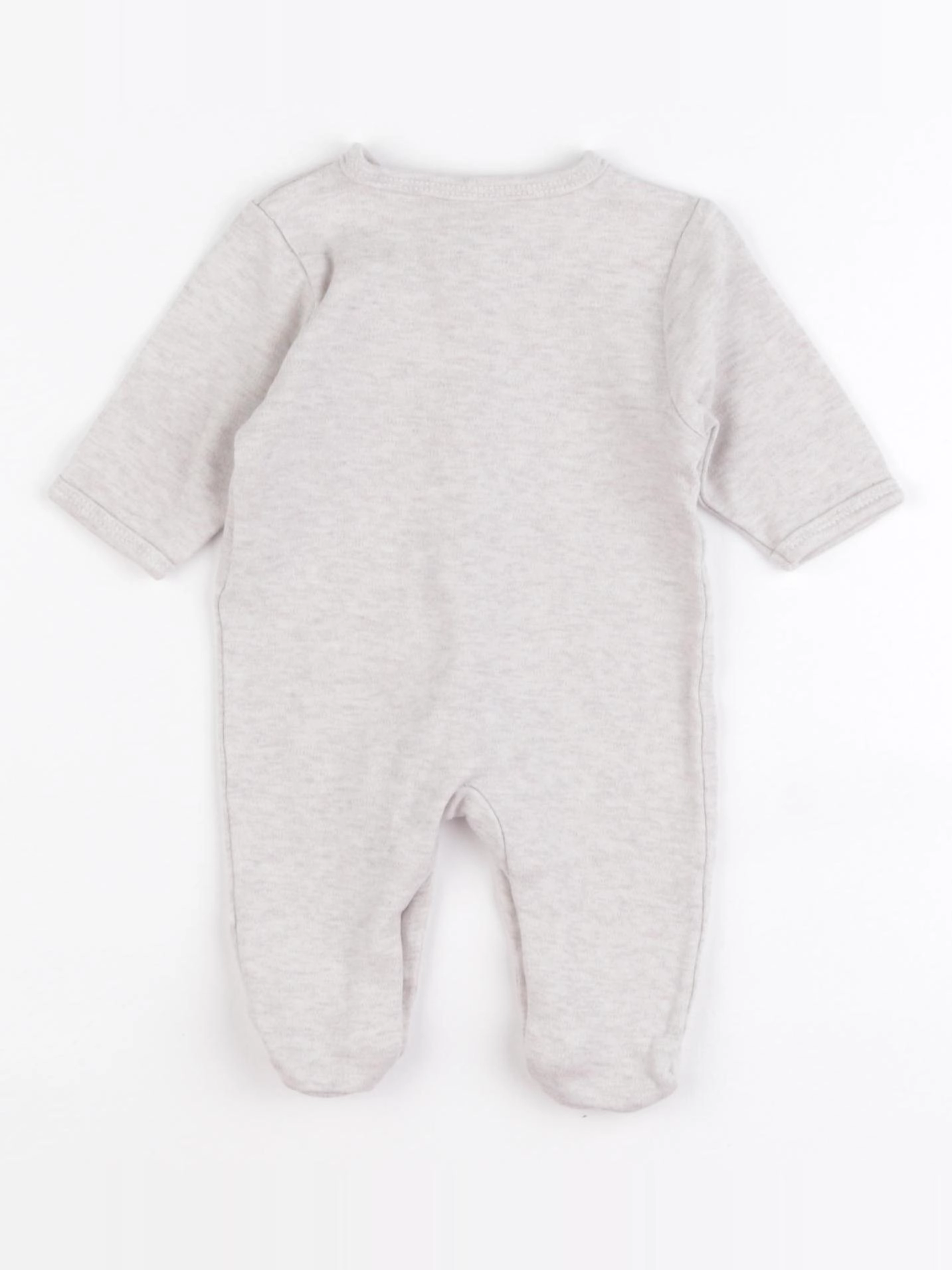 Vertbaudet - pyjama coton beige - 1 mois