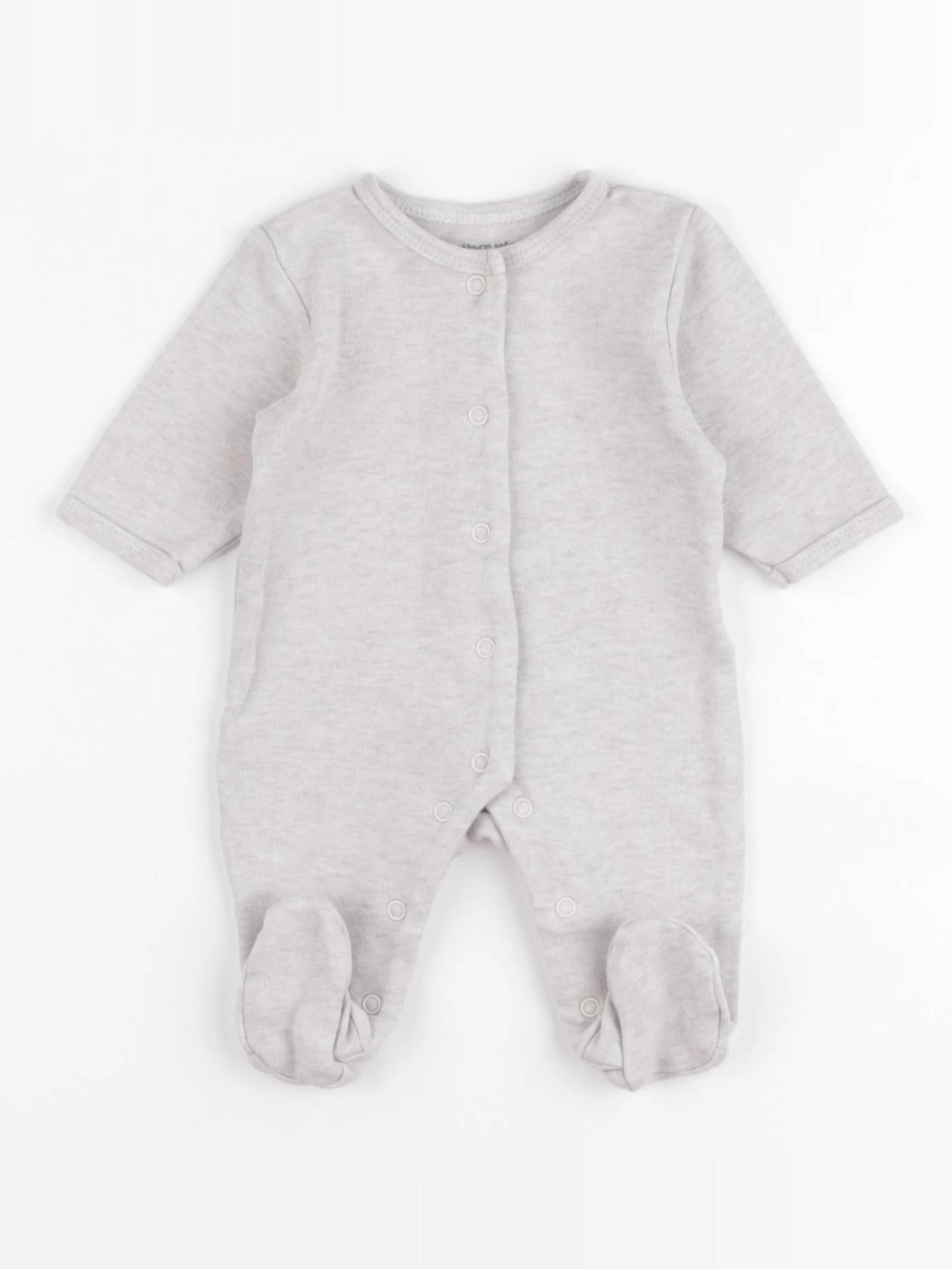 Vertbaudet - pyjama coton beige - 1 mois