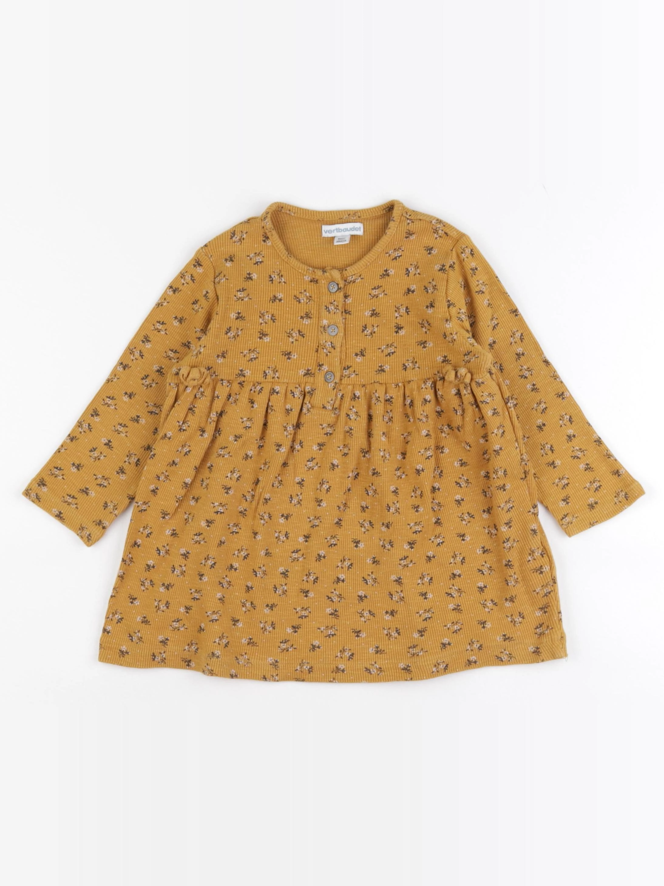 Vertbaudet - robe jaune - 36 mois