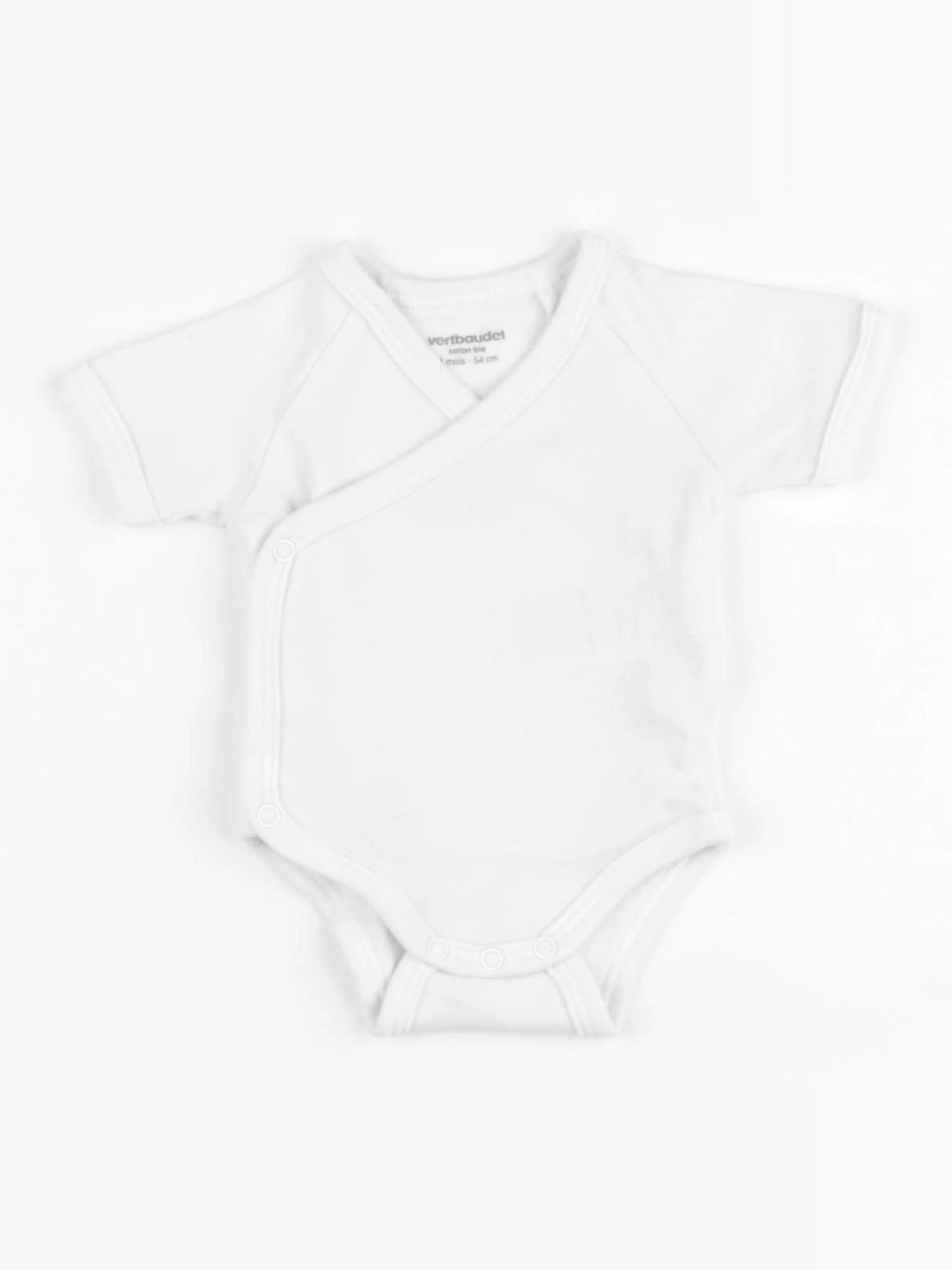 Vertbaudet - body blanc - 1 mois
