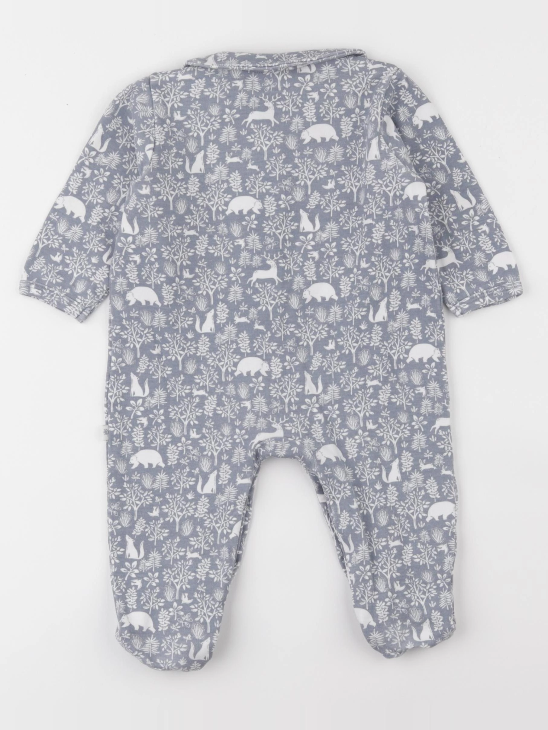 Vertbaudet - pyjama coton bleu - 6 mois