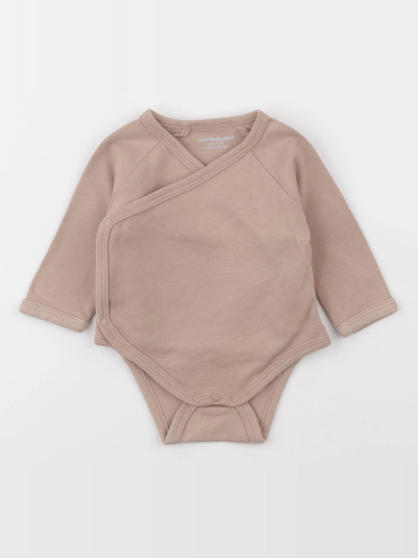 Vertbaudet - body marron - 1 mois