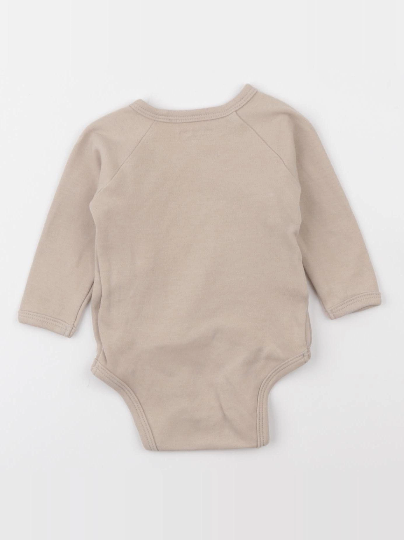 Vertbaudet - body beige - 3 mois