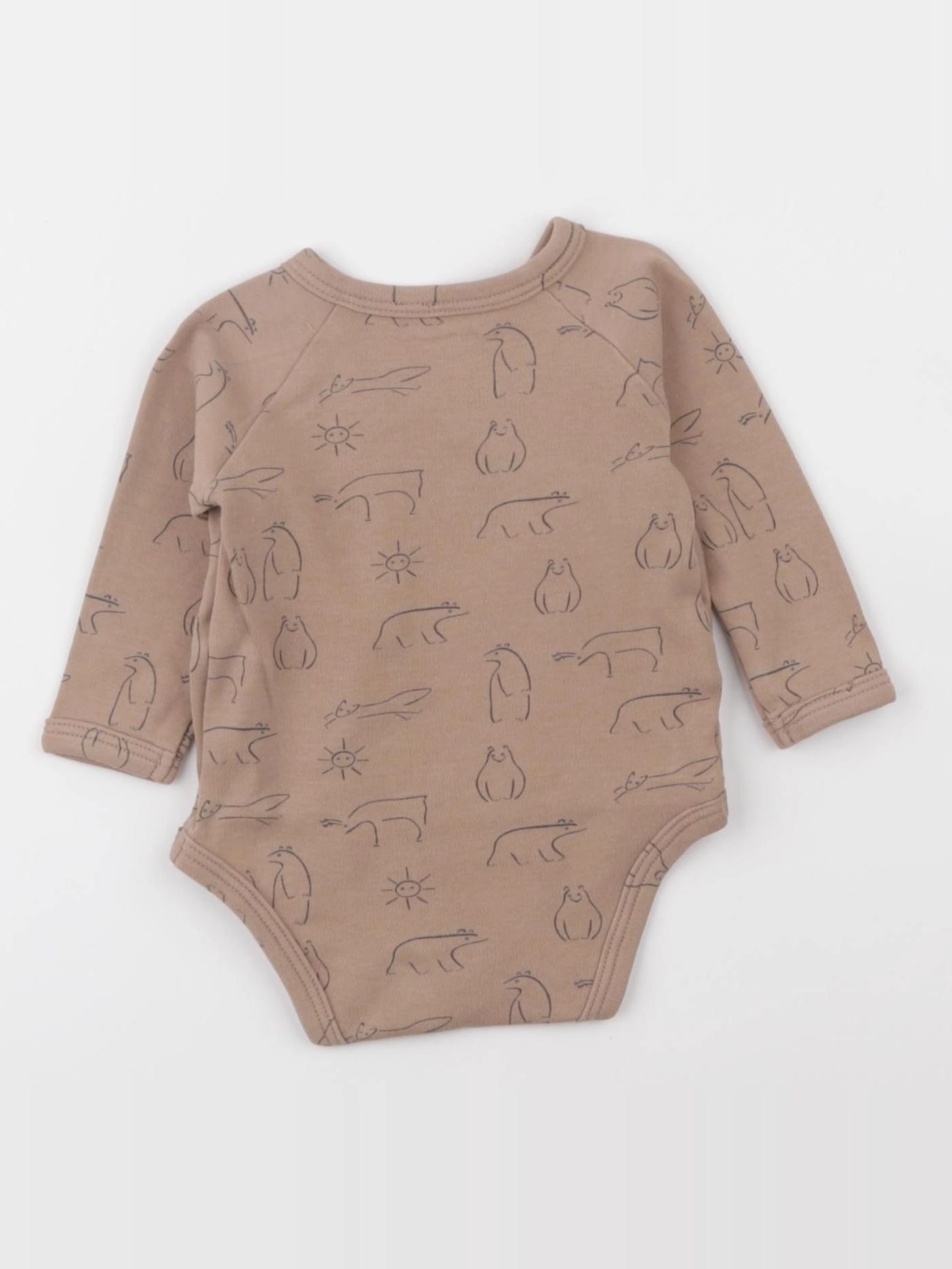 Vertbaudet - body marron - 3 mois