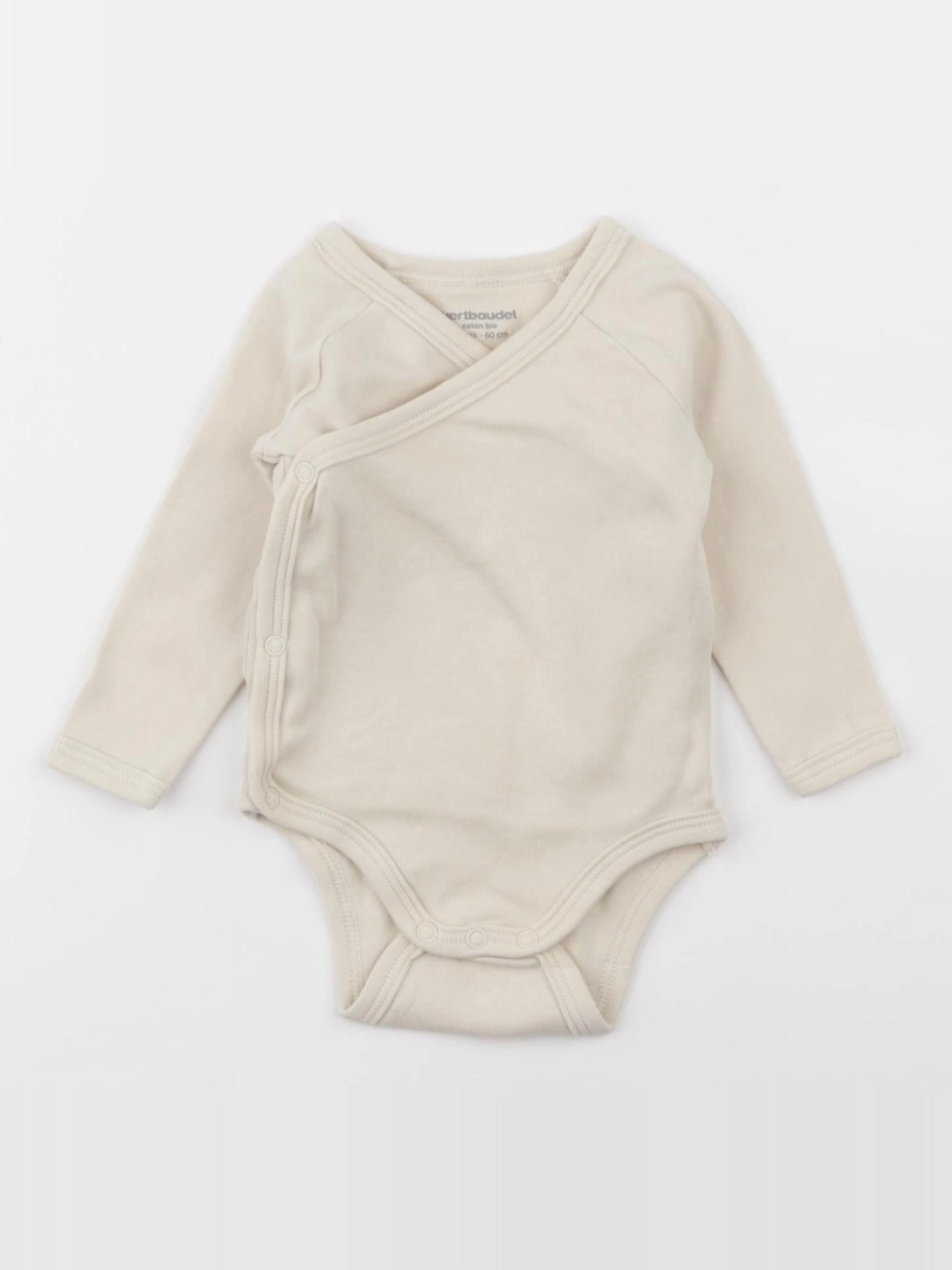 Vertbaudet - body beige - 3 mois