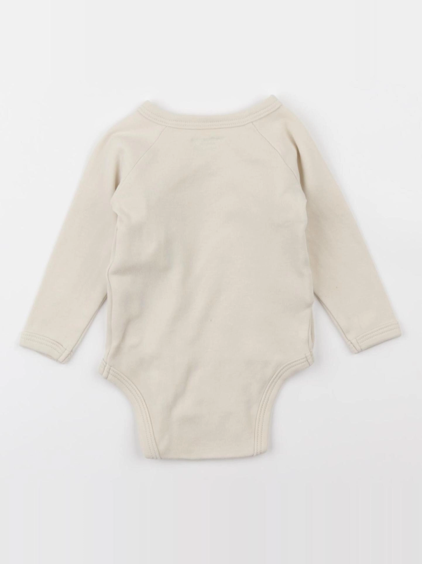 Vertbaudet - body beige - 3 mois