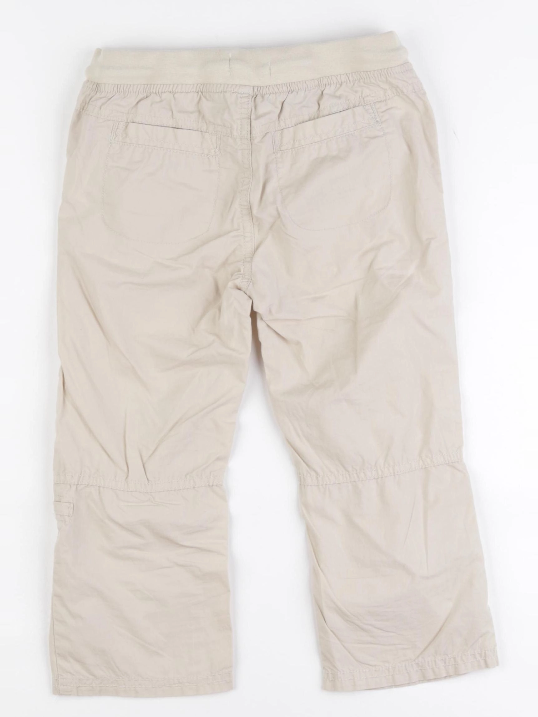 Vertbaudet - pantacourt beige - 7 ans