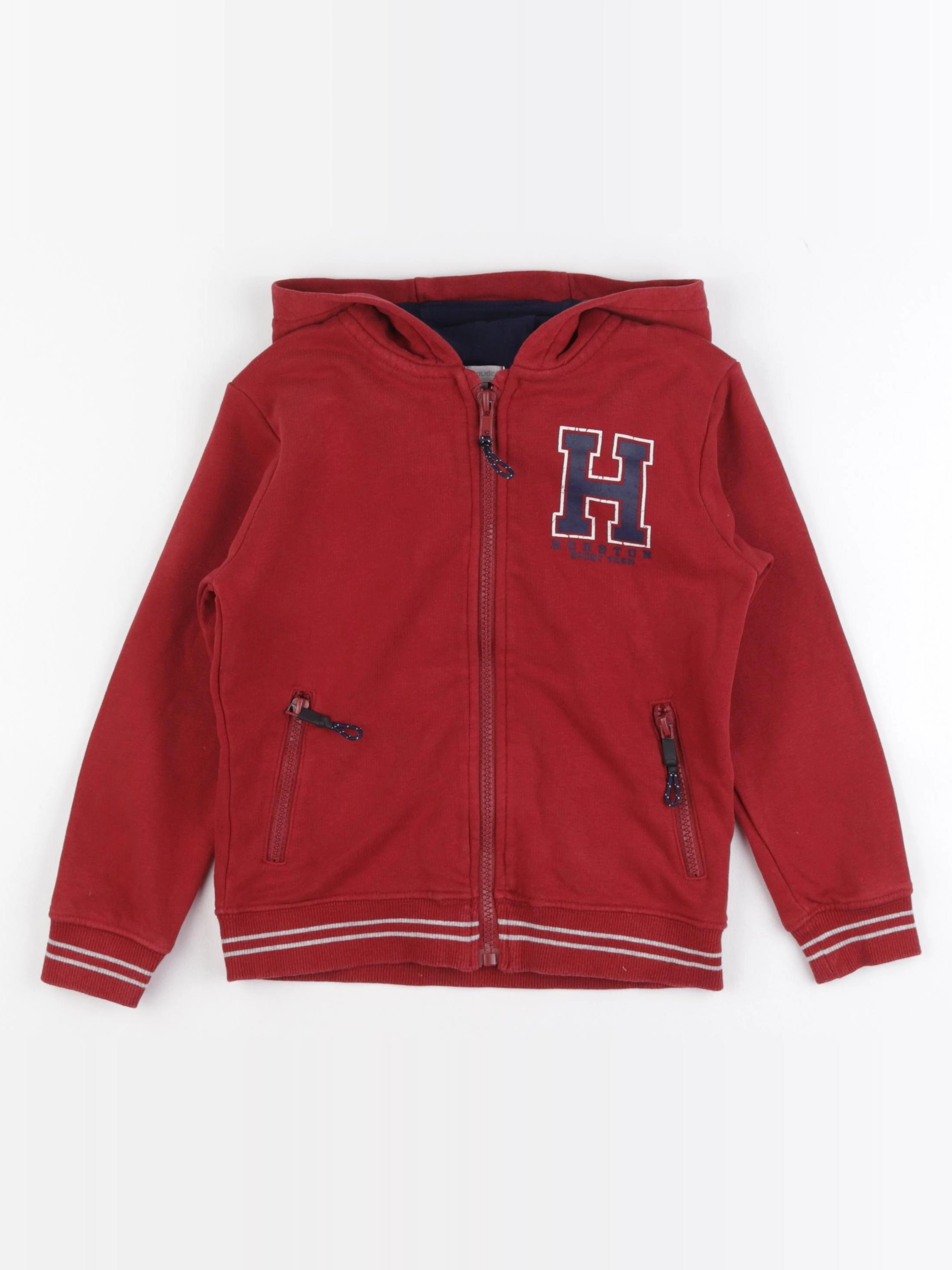 Vertbaudet - sweat rouge - 6 ans
