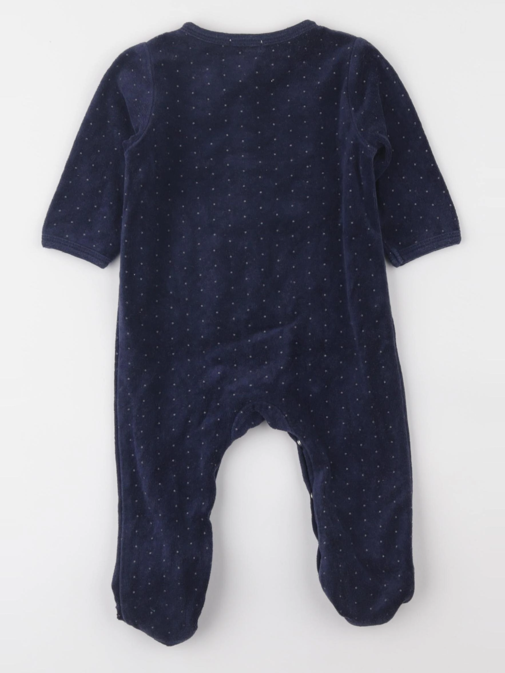 Boutchou - pyjama velours bleu - 6 mois