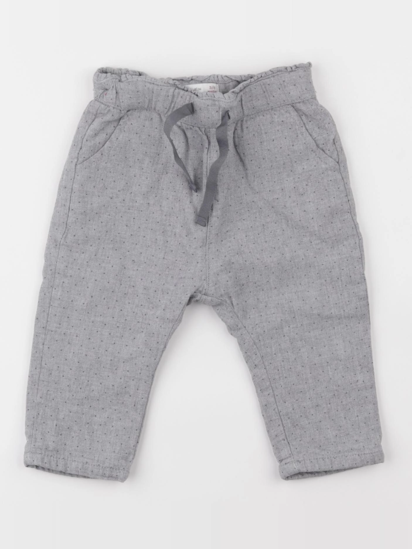 Zara - pantalon gris - 3/6 mois