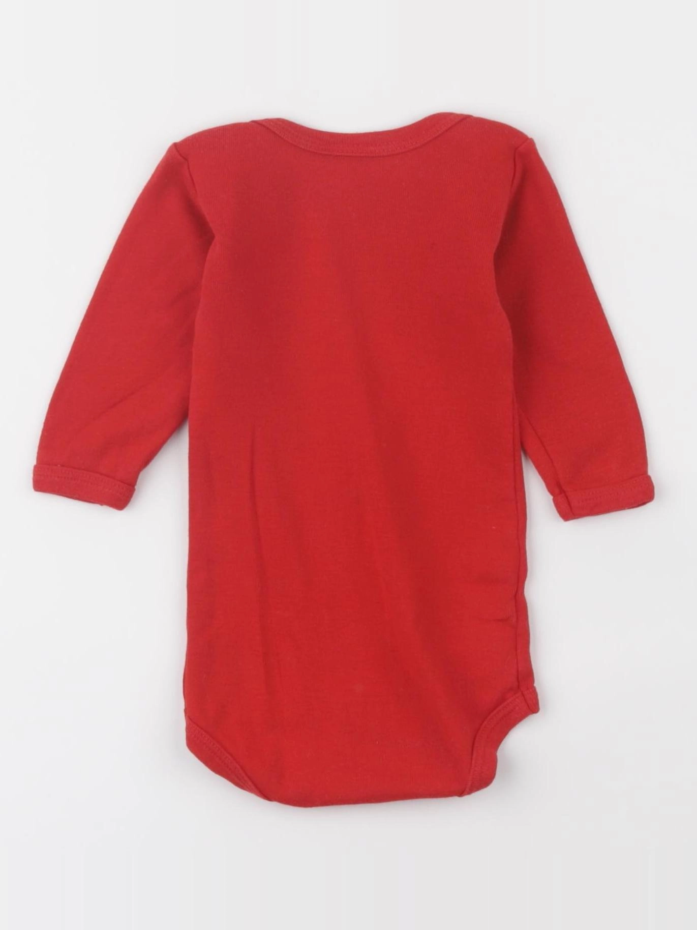Petit Bateau - body rouge - 3 mois