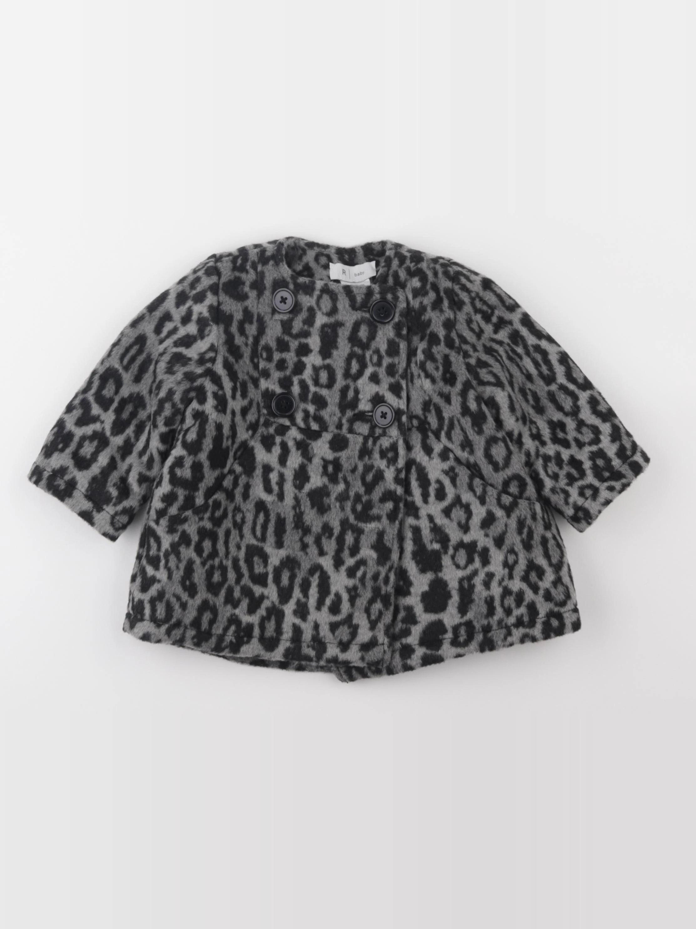 La Redoute - manteau gris - 3/6 mois