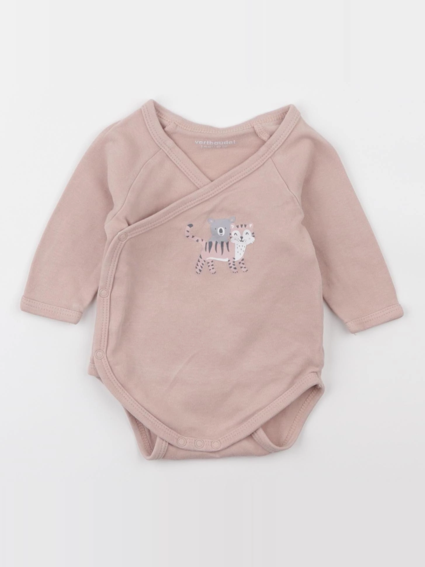 Vertbaudet - body rose - 3 mois
