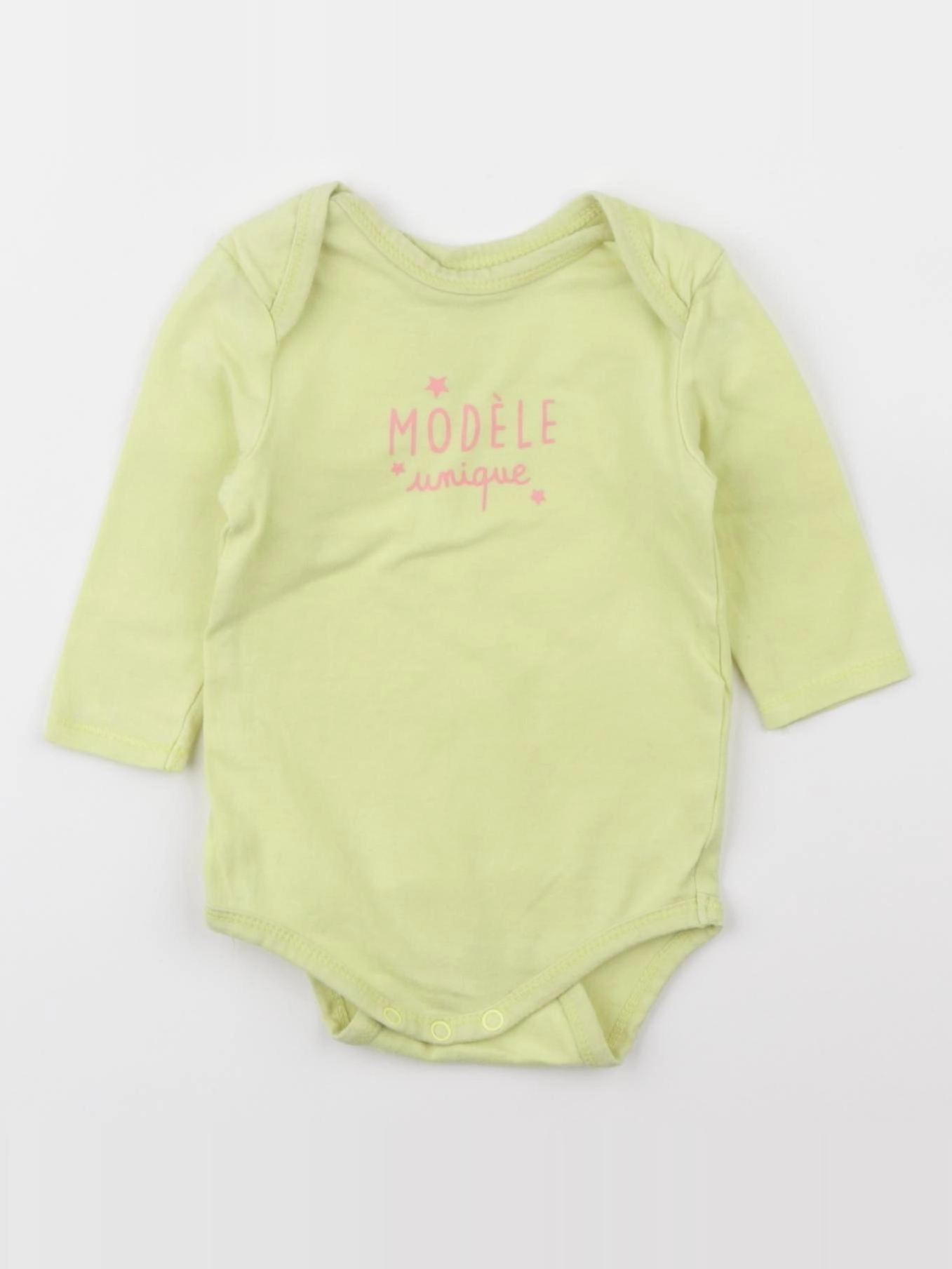 Tape à l'oeil - body jaune - 3 mois