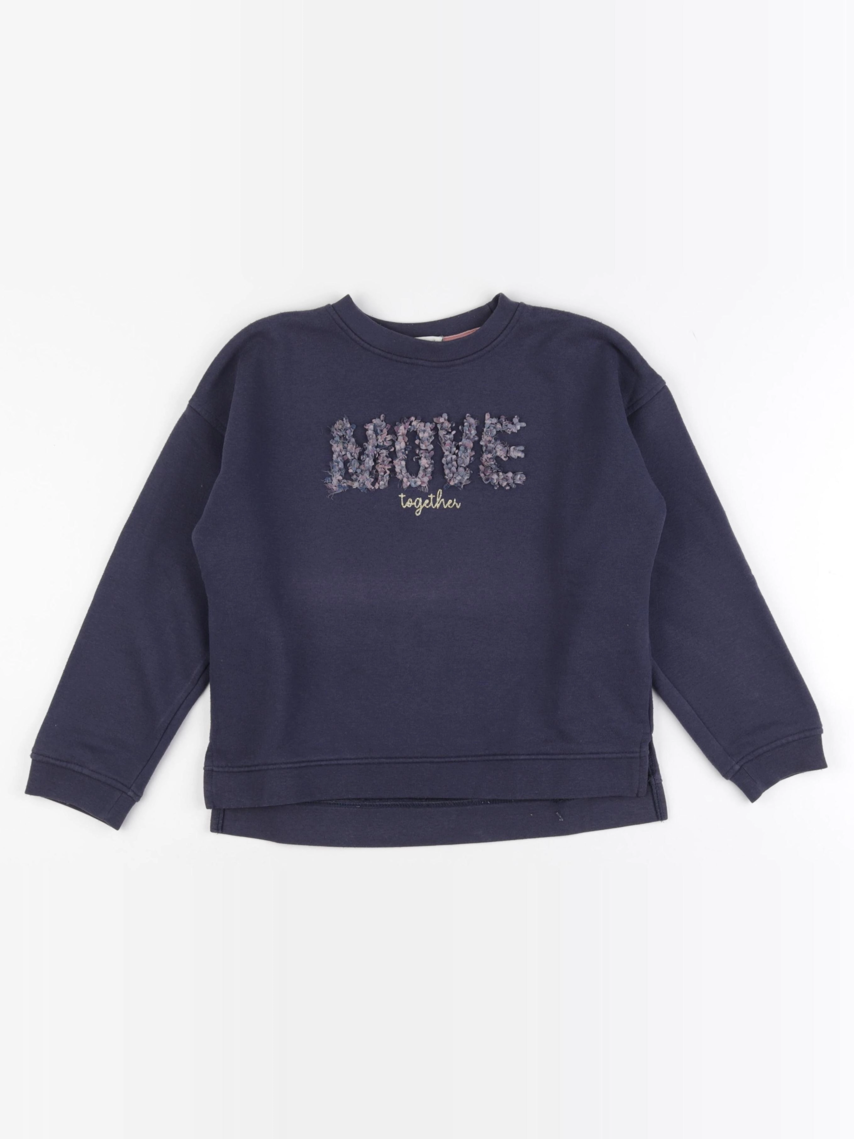 Vertbaudet - sweat bleu - 8 ans