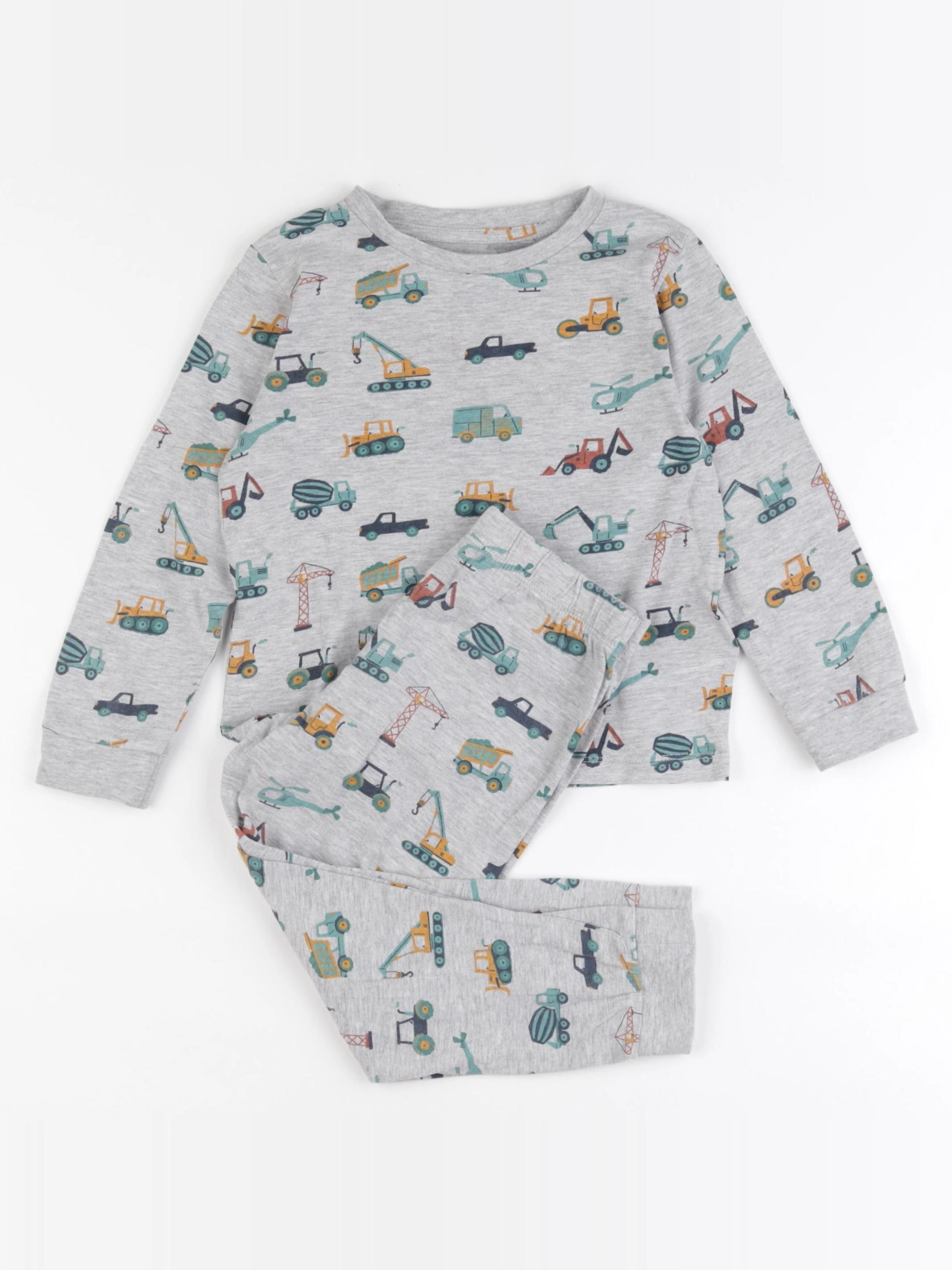 Vertbaudet - pyjama coton gris - 4 ans