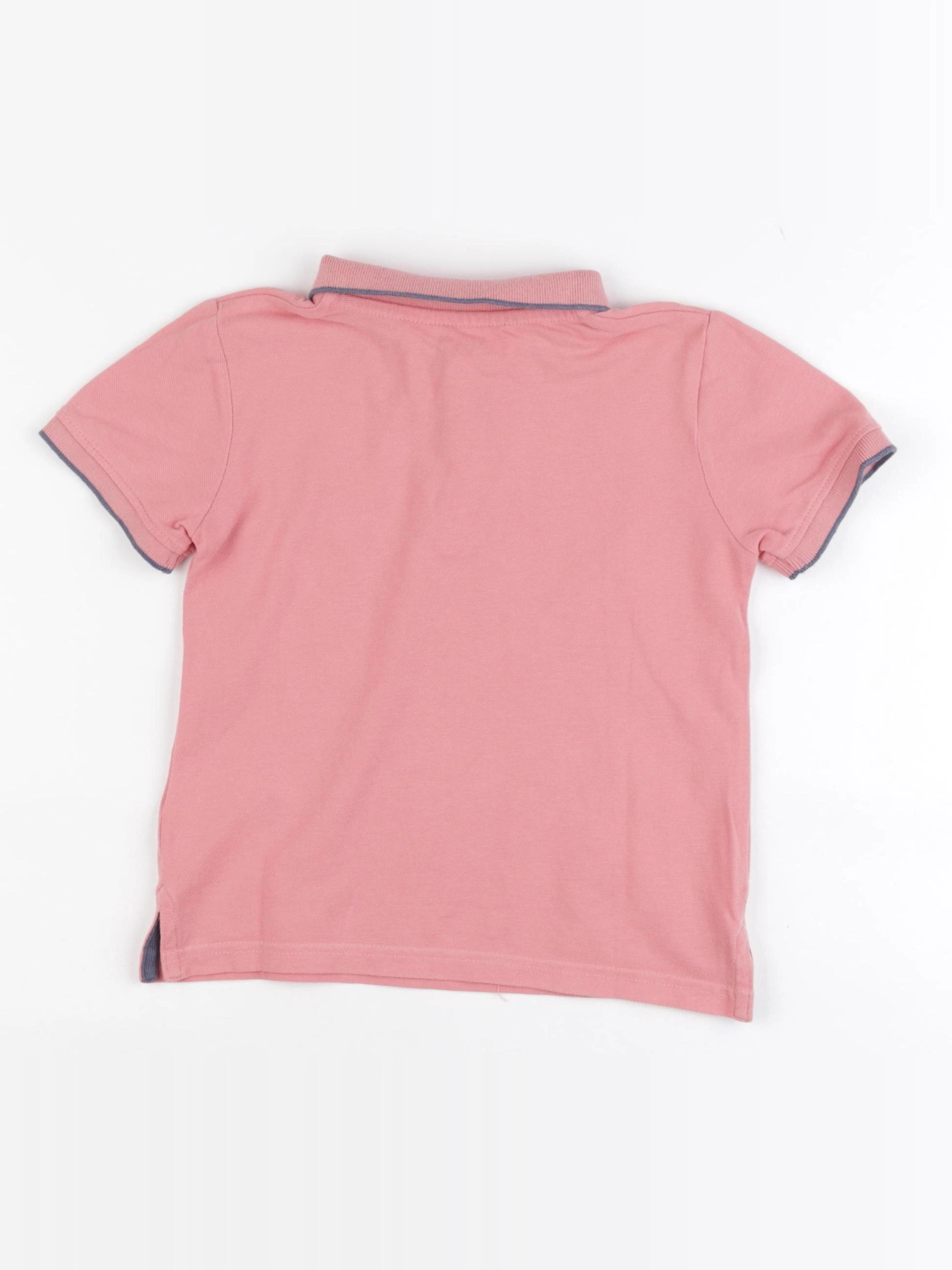 Vertbaudet - polo rose - 4 ans