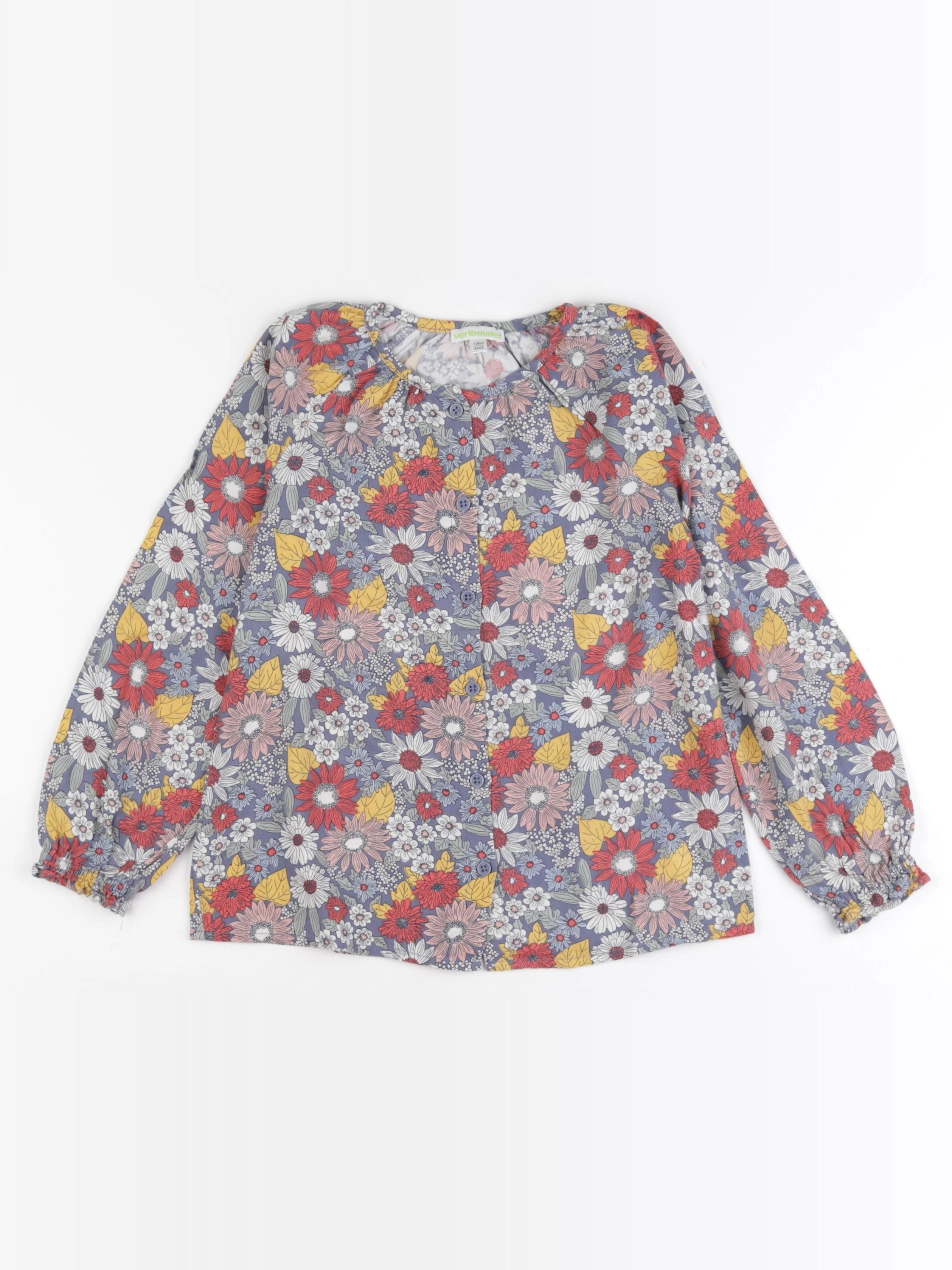 Vertbaudet - blouse bleu - 8 ans