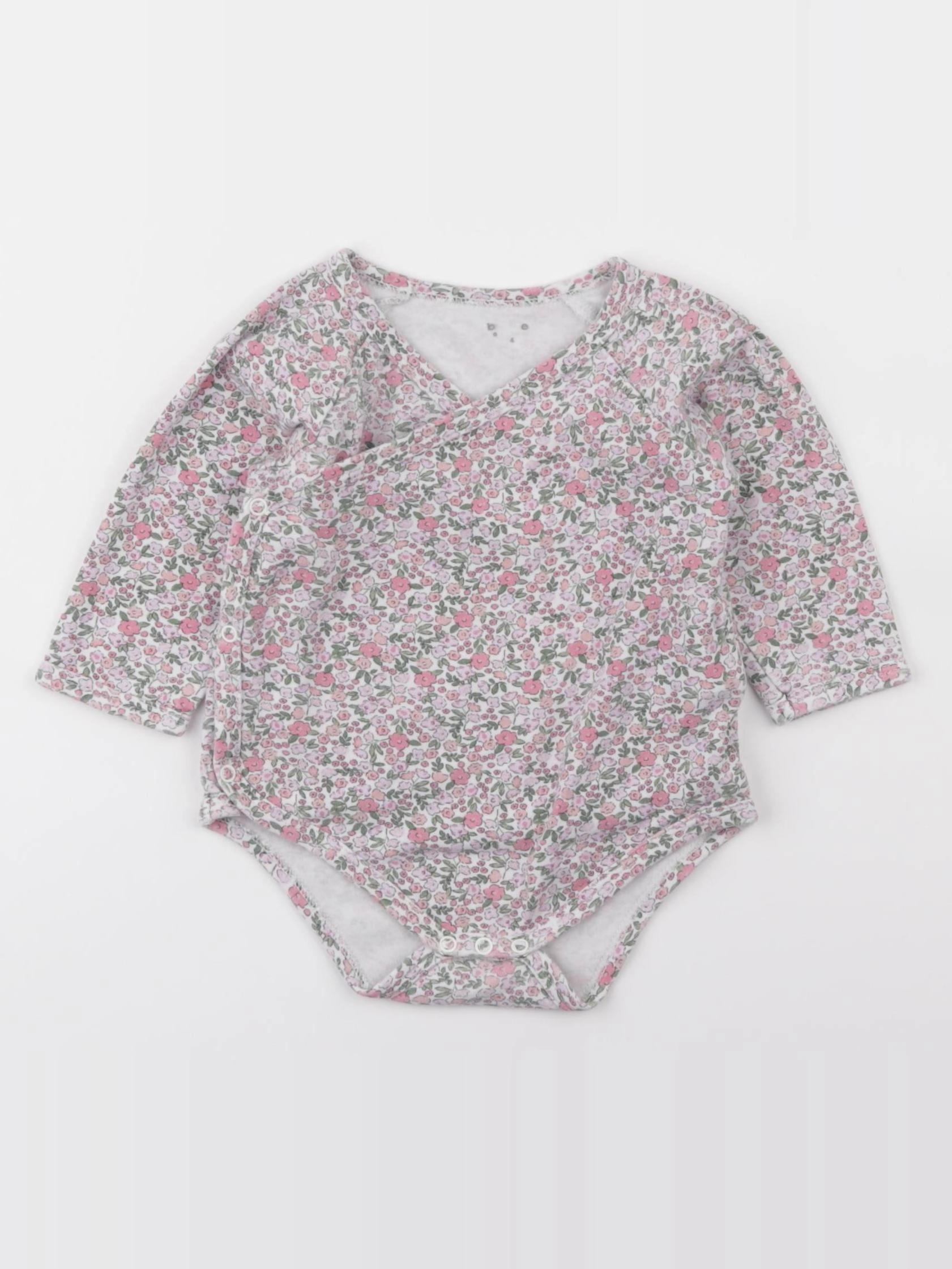 Vertbaudet - body rose - 12 mois