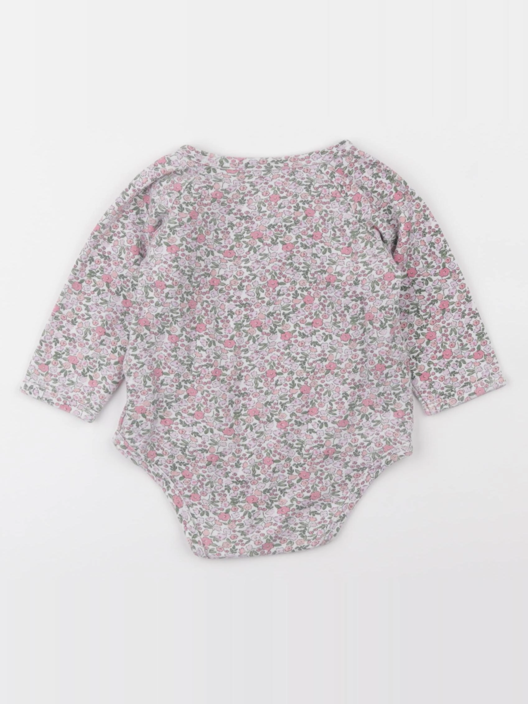 Vertbaudet - body rose - 12 mois