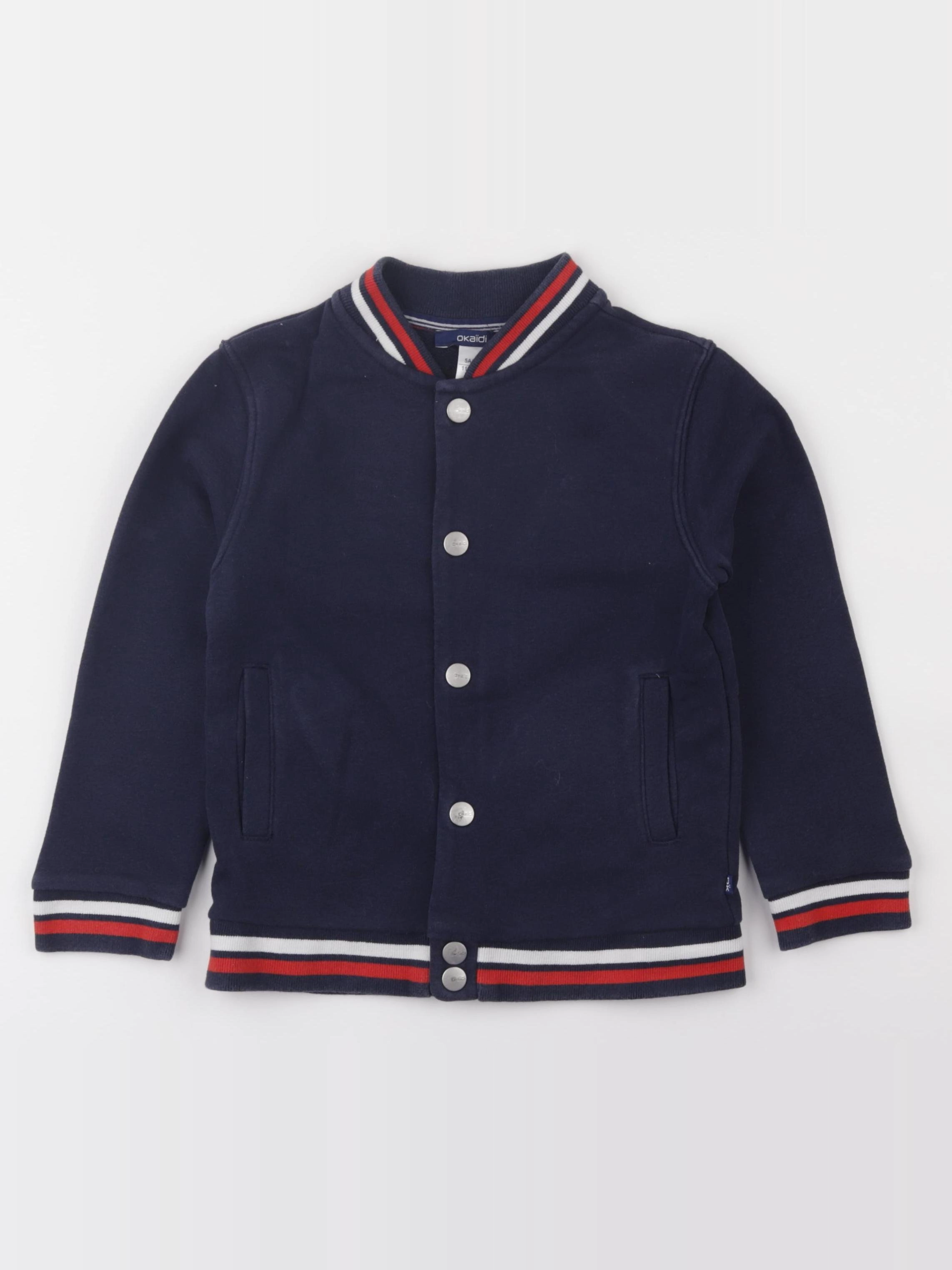 Okaidi - sweat imprimé au dos bleu - 5 ans